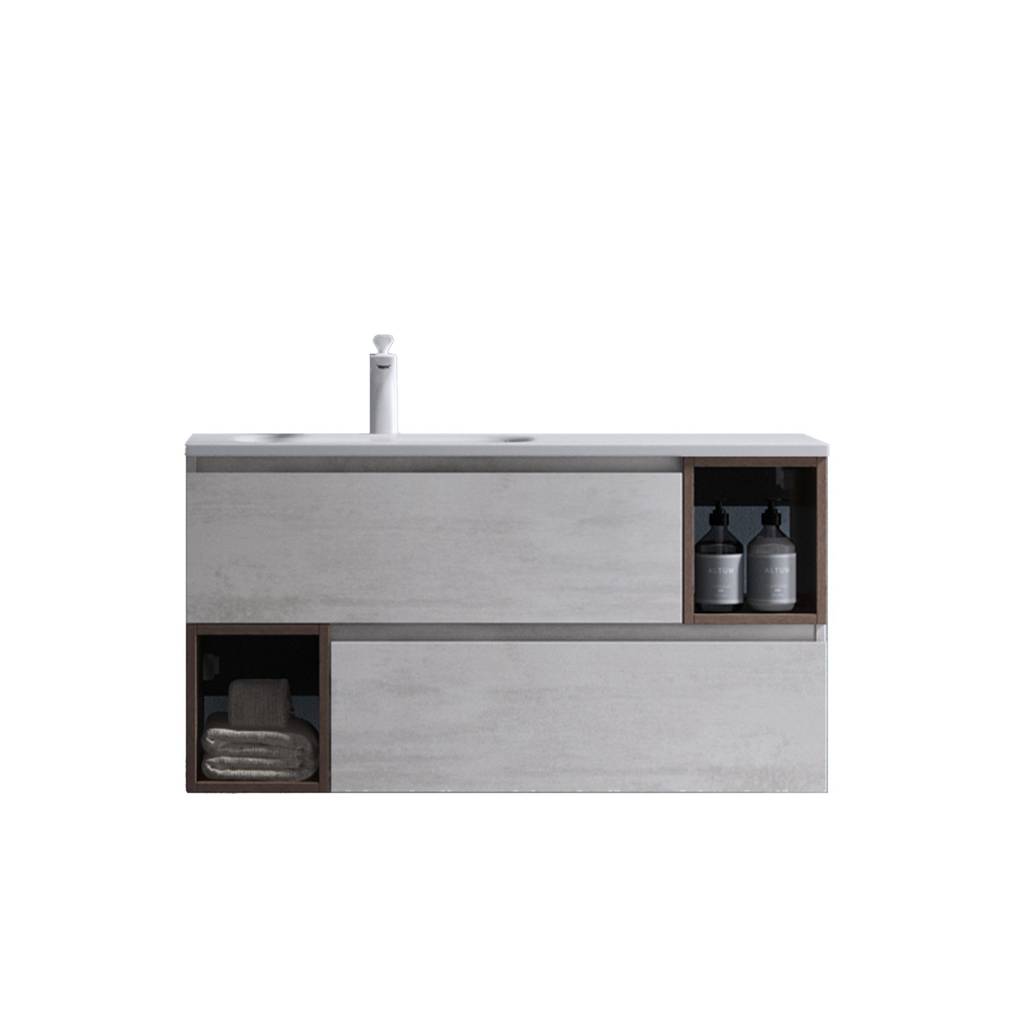 doporro Badmöbel-Set Design Waschplatz Gemini Badmöbel-Set günstig online kaufen