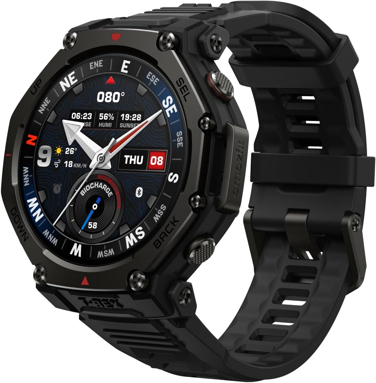 Amazfit ‎ UK-TRex 3Pro Smartwatch (3,8 cm, Andriod ios), Robuste Outdoor Smartwatch T-Rex 3 Pro