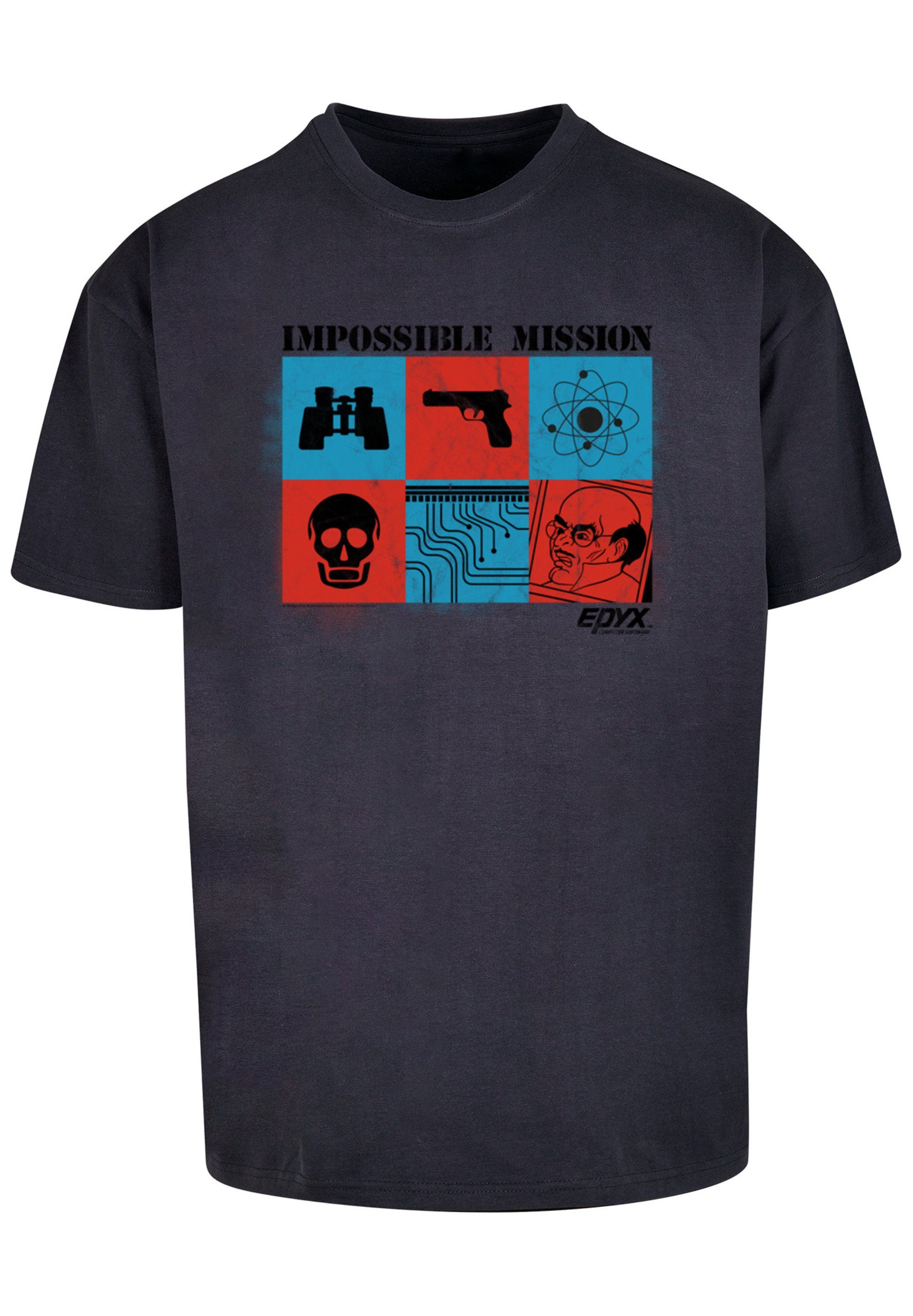 T-Shirt navy Gaming SEVENSQUARED Impossible Retro F4NT4STIC Print Mission