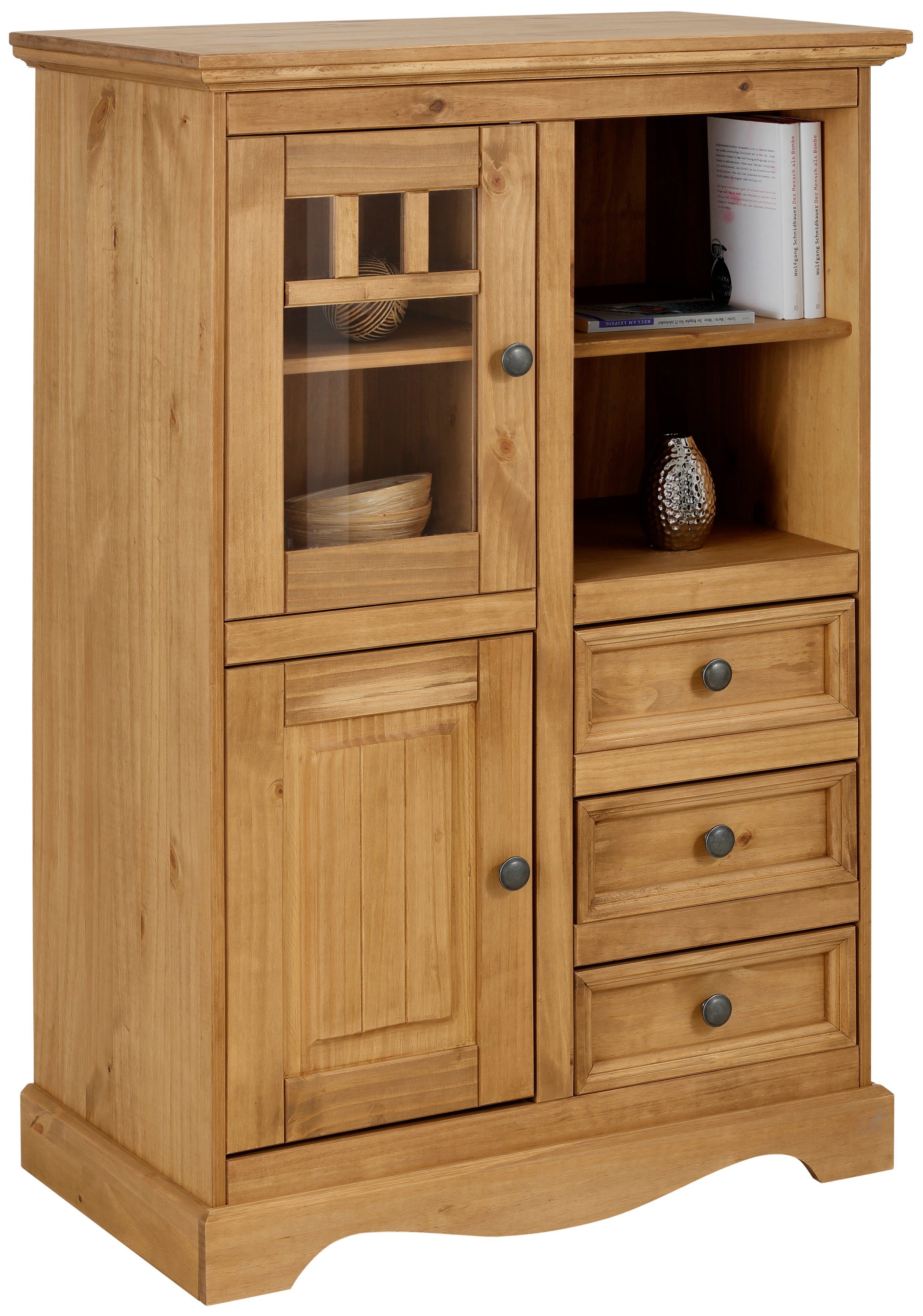 OTTO home Highboard Melissa, Vitrine, Breite 80 cm