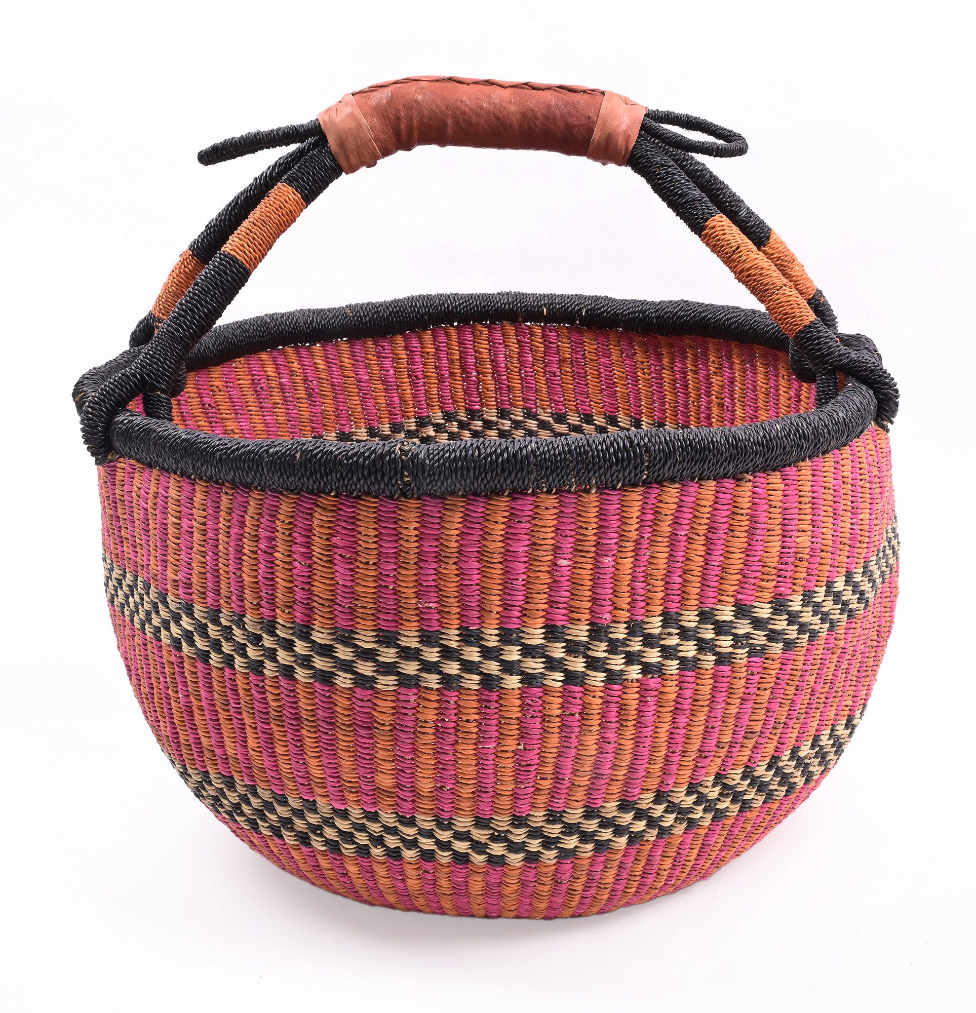 Goodman Design Einkaufsshopper Bolga-Korb aus Ghana, Handwerkskunst: Traditionell geflochten in Ghana.