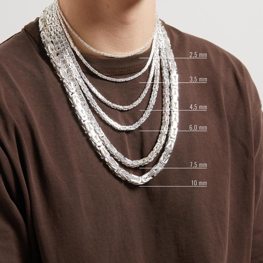 JEWLIX Königskette 925 Silber 4,5mm breit - Länge wählbar KK0045 – Bild 4 von 5