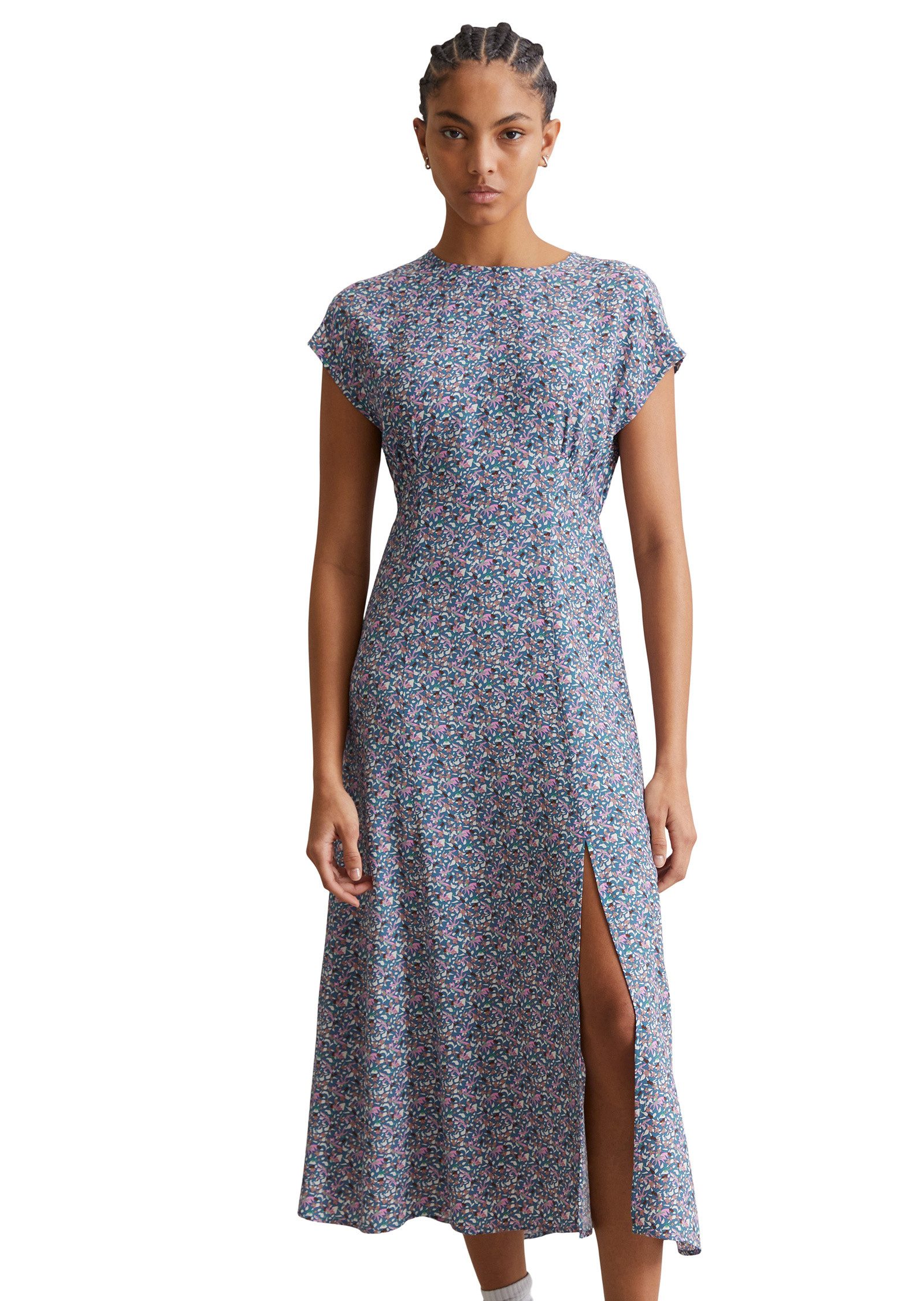 Marc O'Polo DENIM Midikleid aus LENZING™ ECOVERO™ günstig online kaufen