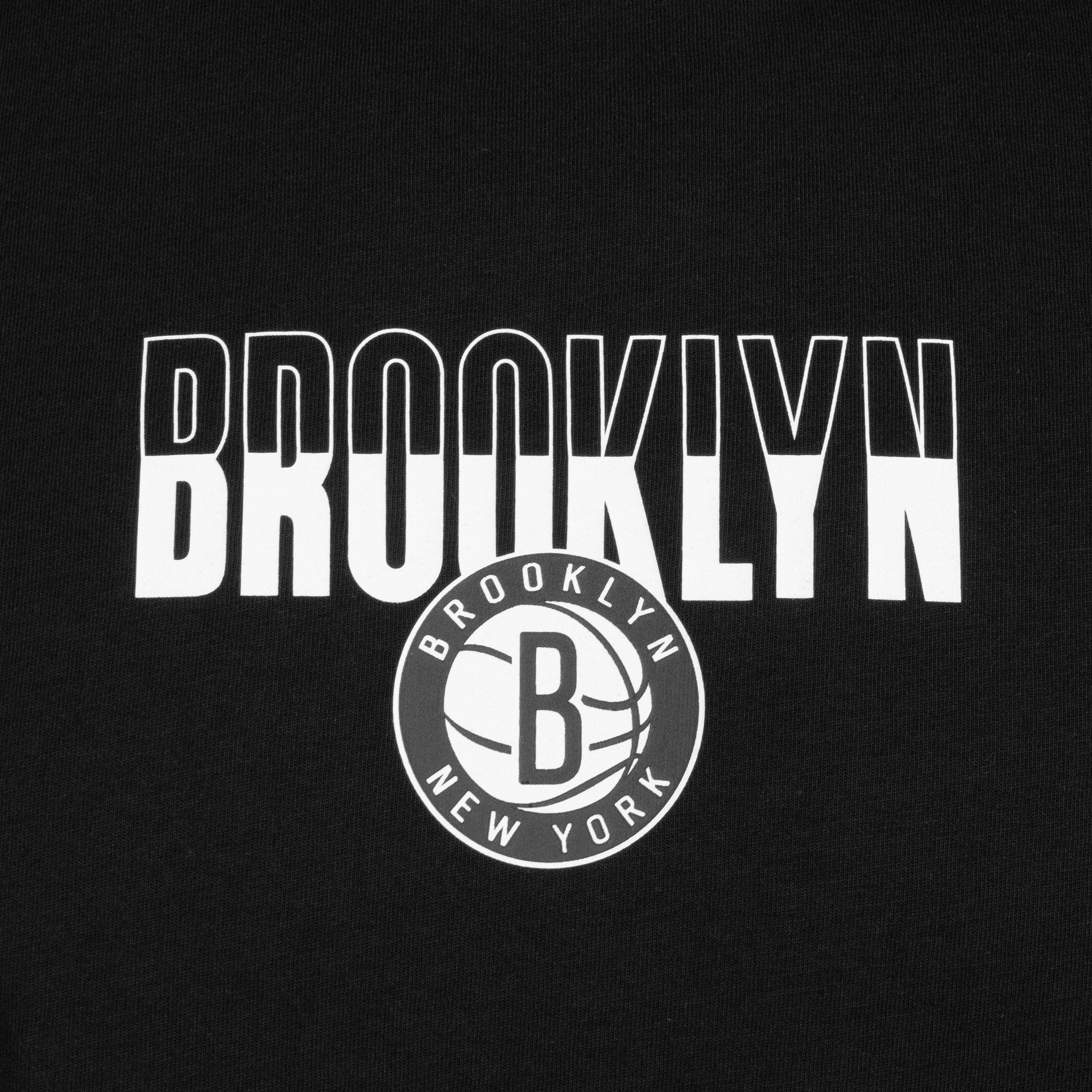 New Era Trainingsshirt Graphic Brooklyn NBA T-Shirt Herren Nets