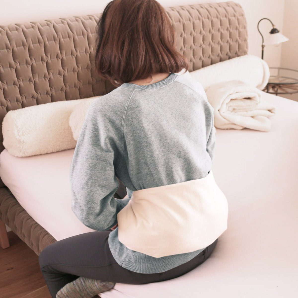 mudis Dinkelkörnerkissen Wärme- & Kältekissen, Füllung: Dinkelkorn Füllung (kbA), in separatem Innenkissen, Seitenschläfer