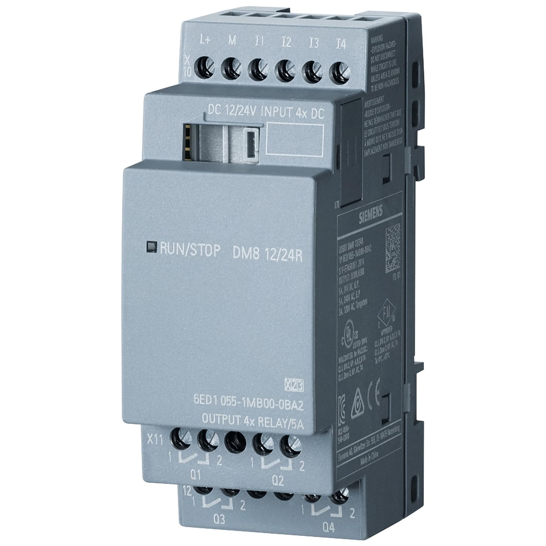 SIEMENS Relais-Modul SIEMENS SPS-Erweiterungsmodul LOGO! DM8 12/24R, 6ED1055-1MB00-0BA2