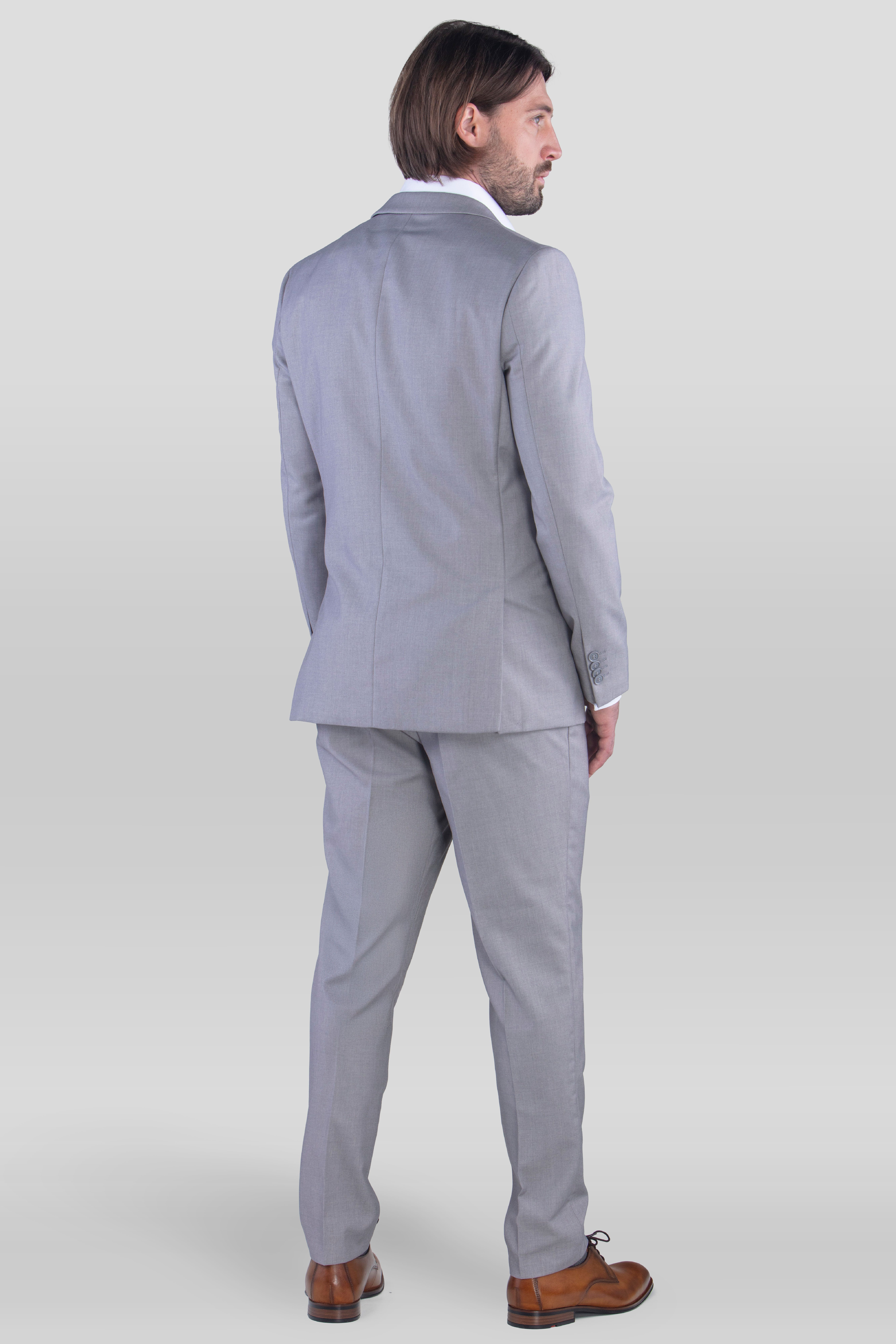 SANDER STELLAN Anzug Herren Business Anzug Slim Fit mit Kleidersack (Anzug Set, 2-tlg., Sakko und Hose) festlich, elegant, modern