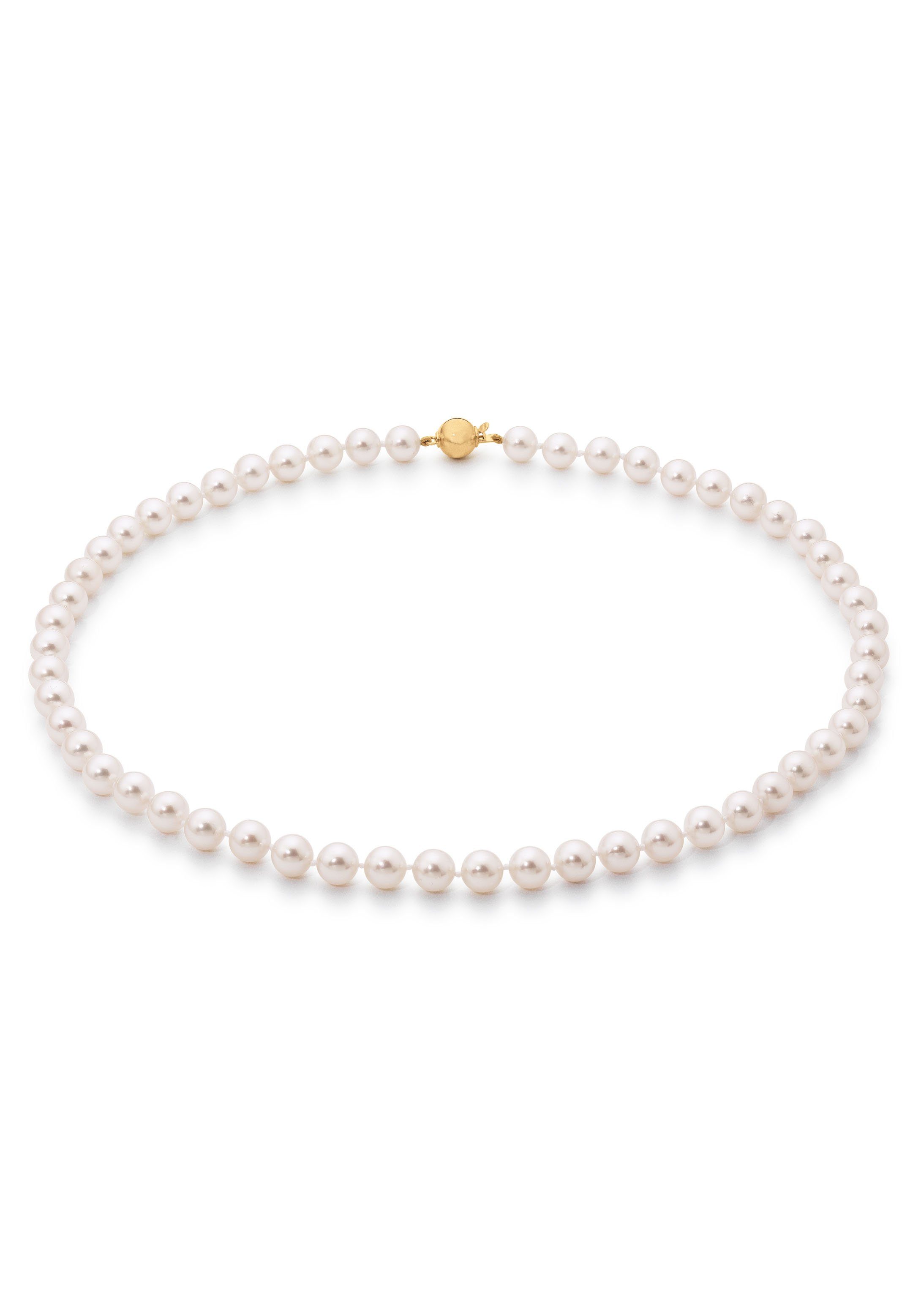 Firetti Perlenkette Schmuck Geschenk Gold 585 Halsschmuck Halskette Perle, Made in Germany - mit Akoyazuchtperle