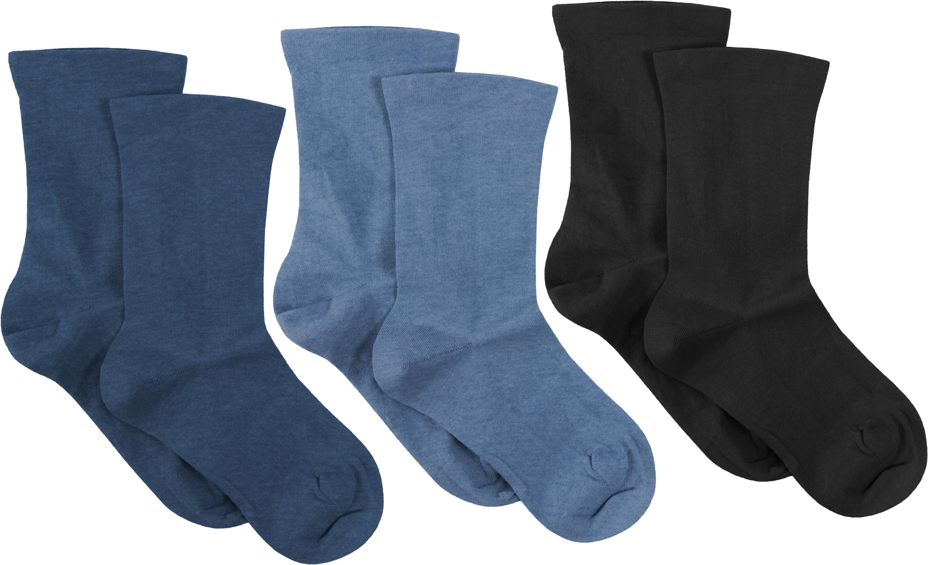 normani Diabetikersocken 3 Paar Gesundheitssocken mit Komfortbund (3 Paar) ohne einschneidendes Bündchen – Bild 2 von 4