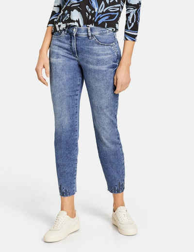 GERRY WEBER 7/8-Jeans Jeans SOLINE BEST4ME Cropped mit Dekor