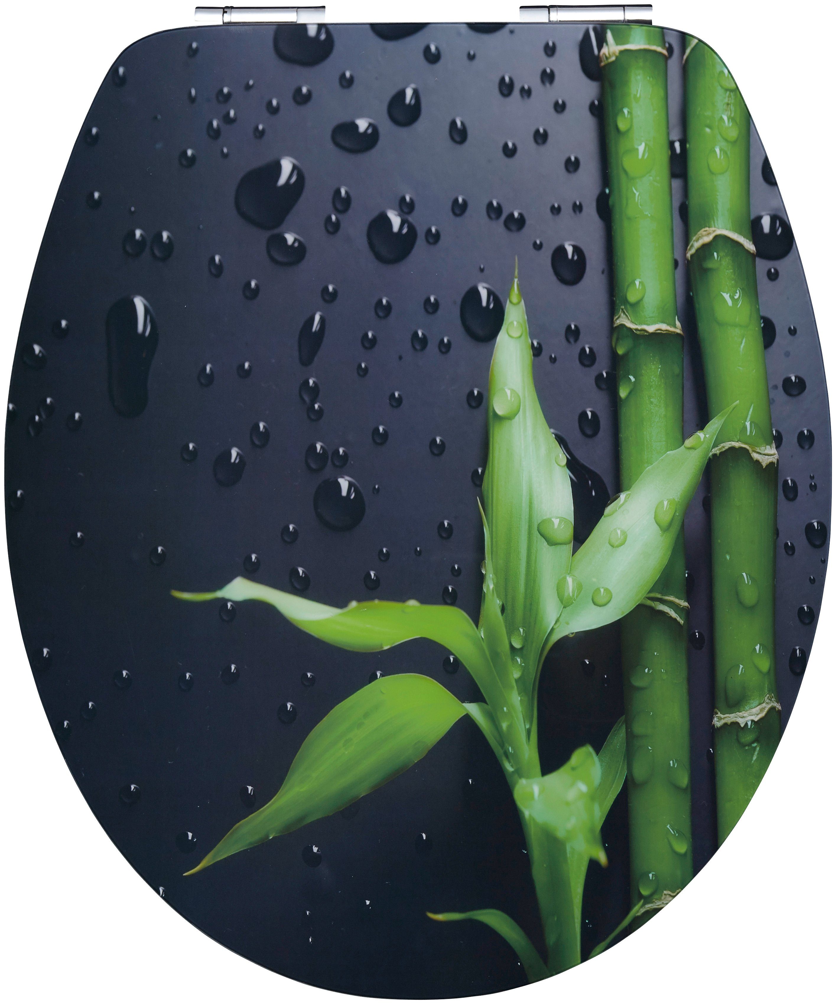 CORNAT WC-Sitz Elegante Acryl-Oberfläche - Hochwertiger Holzkern - Absenkautomatik, Schnellbefestigung - Komfortables Sitzgefühl / Toilettensitz