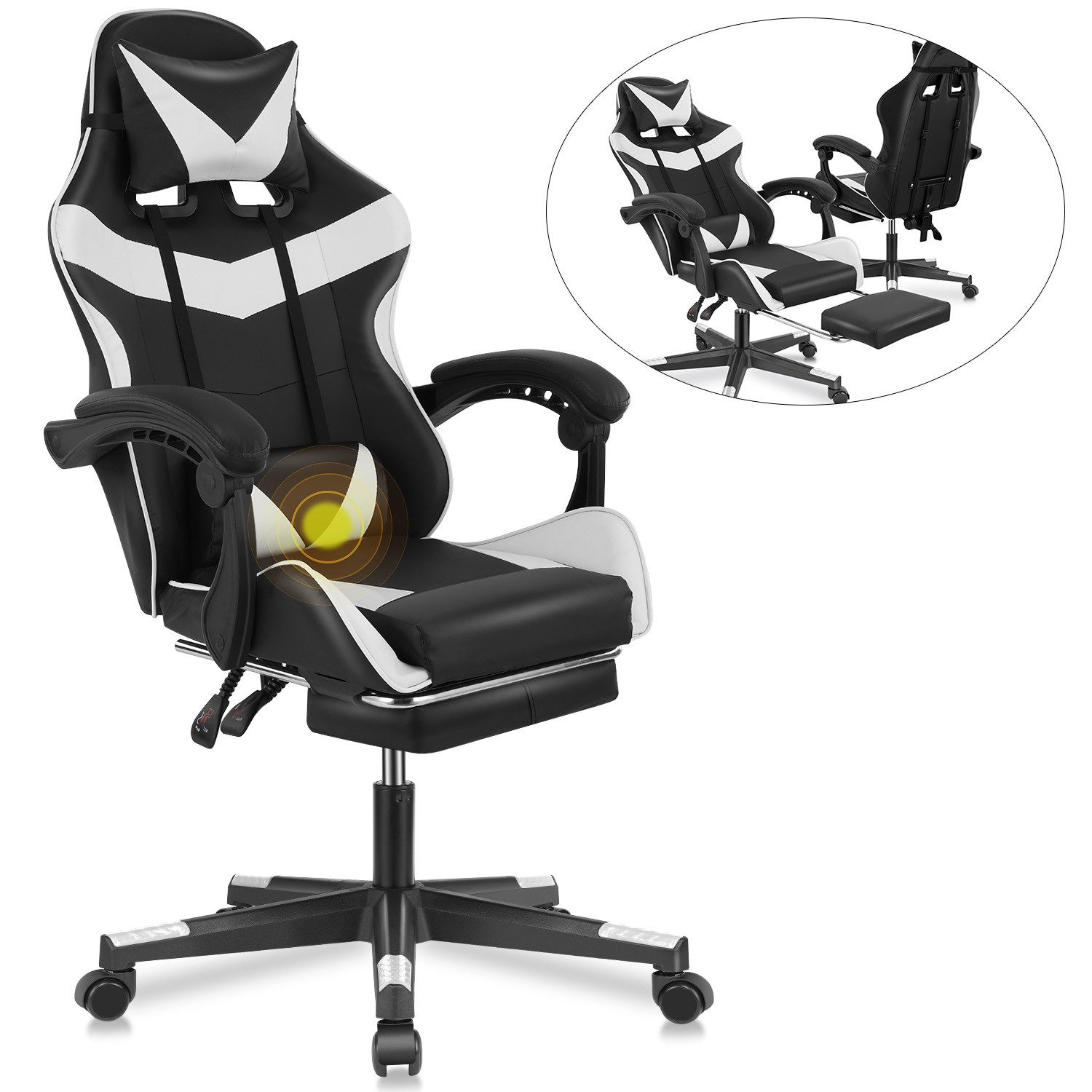 LOVONLIVE Gaming Chair Ergonomischer Gaming Stuhl günstig online kaufen