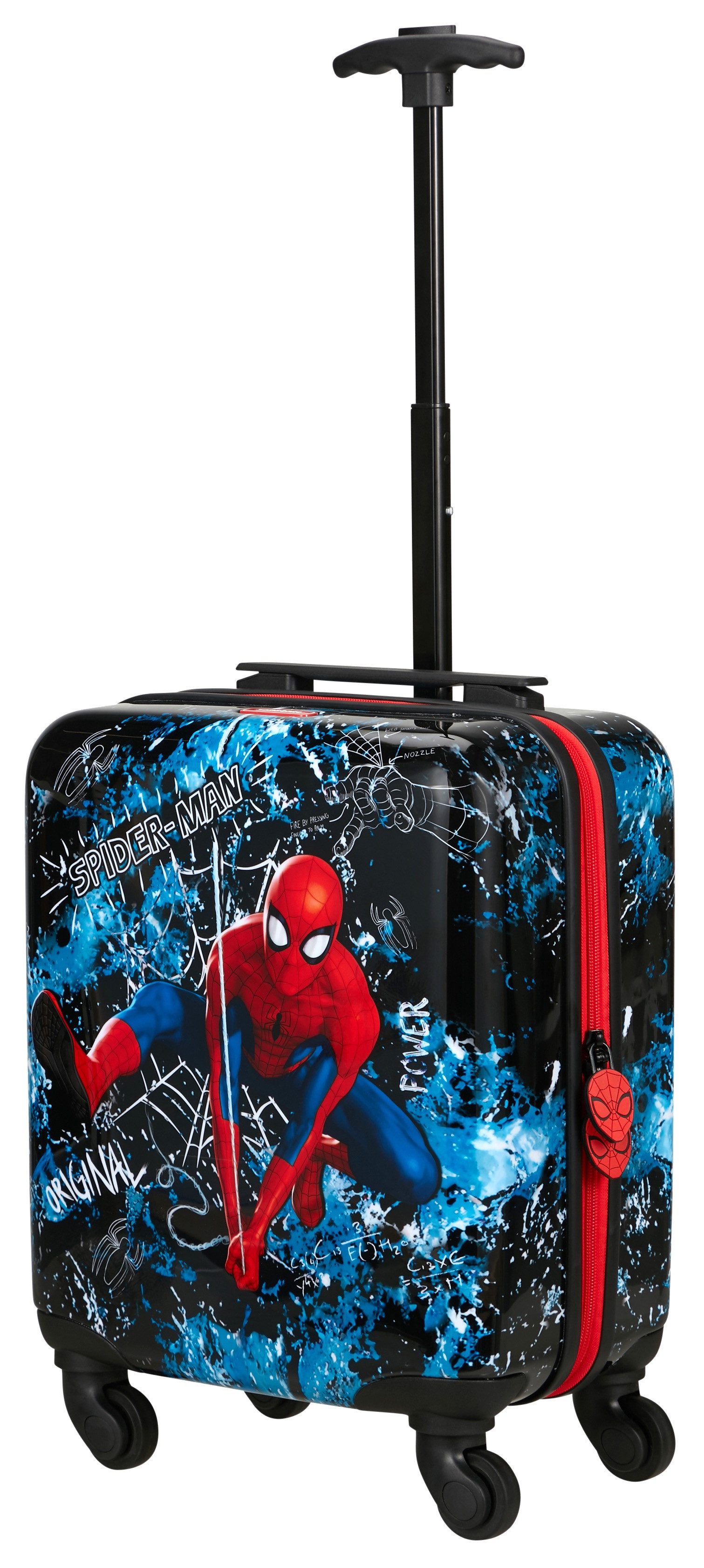 Samsonite Kinderkoffer DAYDREAM MARVEL, Spiderman Mystery, 4 Rollen, mit arretierbarem und versenkbarem Druckknopf-Trolleysystem