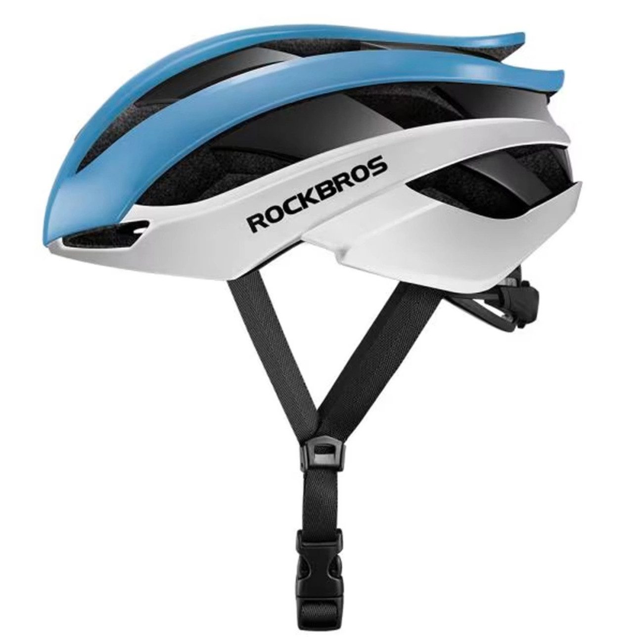 ROCKBROS Fahrradhelm 10110004003 (Einzelartikel, Einzelartikel), Leichtbauweise, verstellbarer Verschluss, sportliches Design