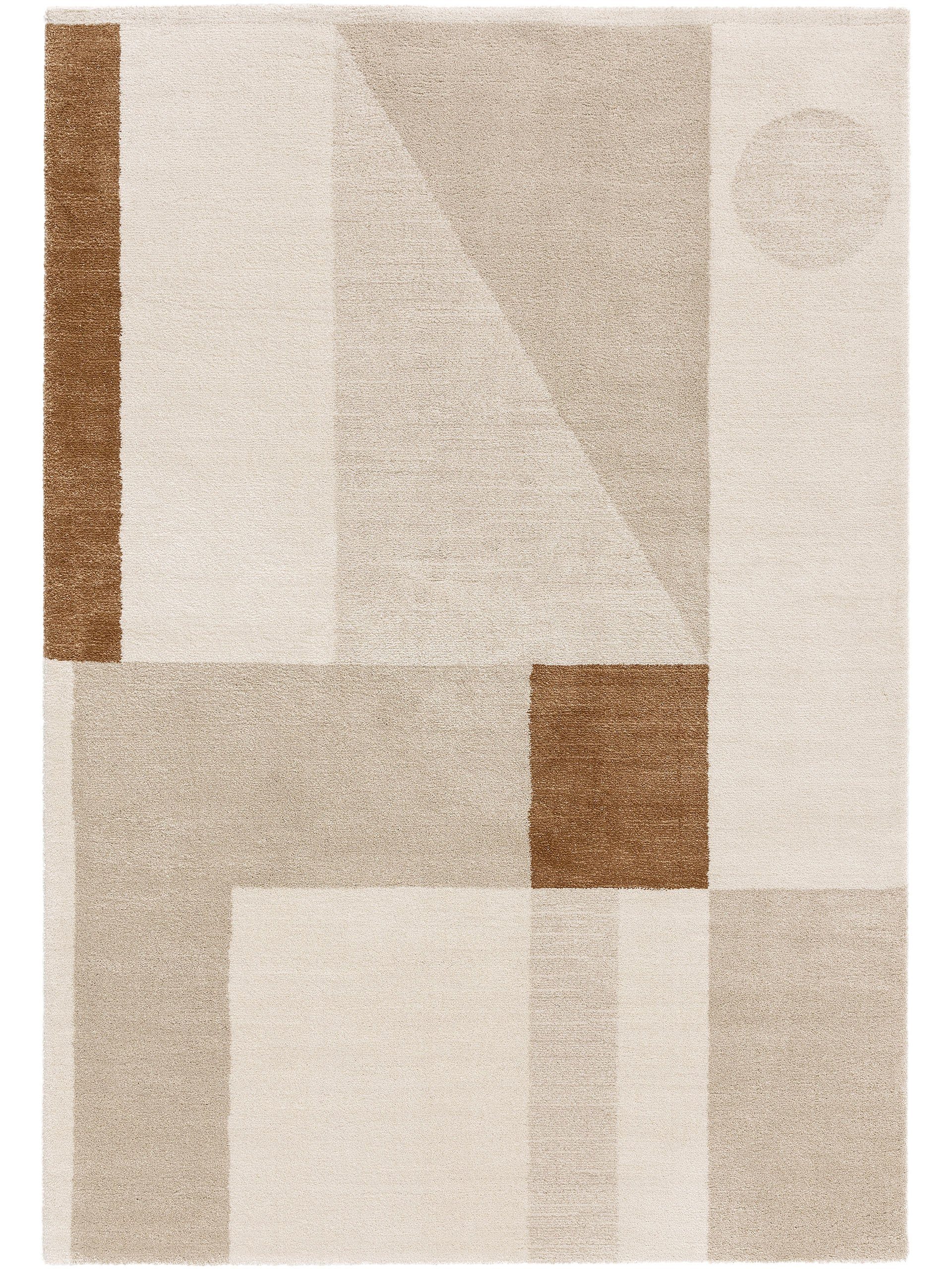 Teppich Tacoma, benuta, rechteckig, Höhe: 21 mm, Kunstfaser,  Berber, Ethno-Style, Wohnzimmer beige_braun