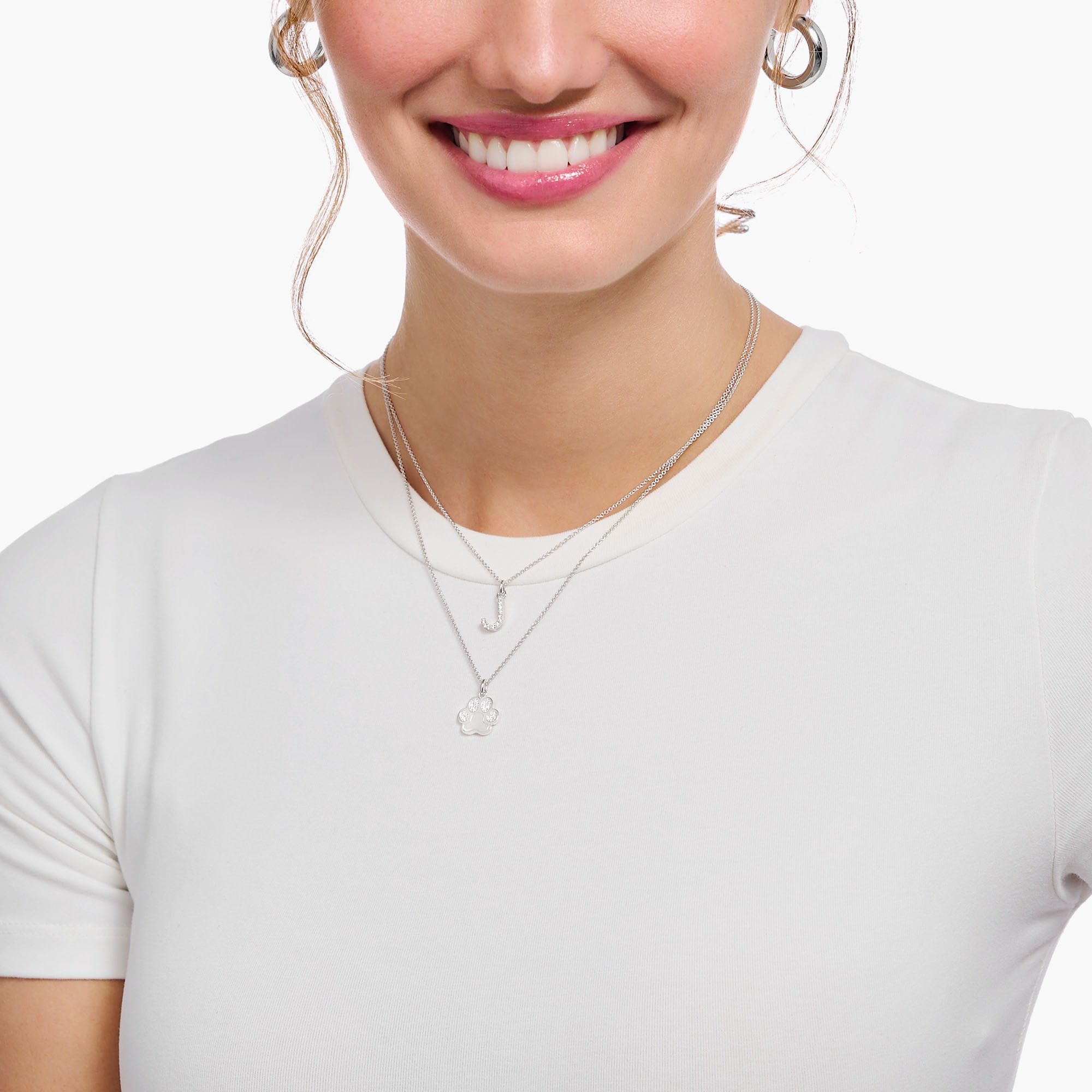 THOMAS SABO Kette mit Anhänger Pfoten-A...