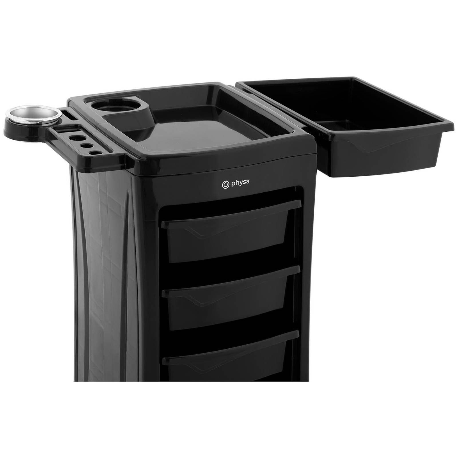 Physa Rollwagen Rollbarer Friseurtrolley Friseurwagen Kosmetikwagen 5 Schubladen 10 kg