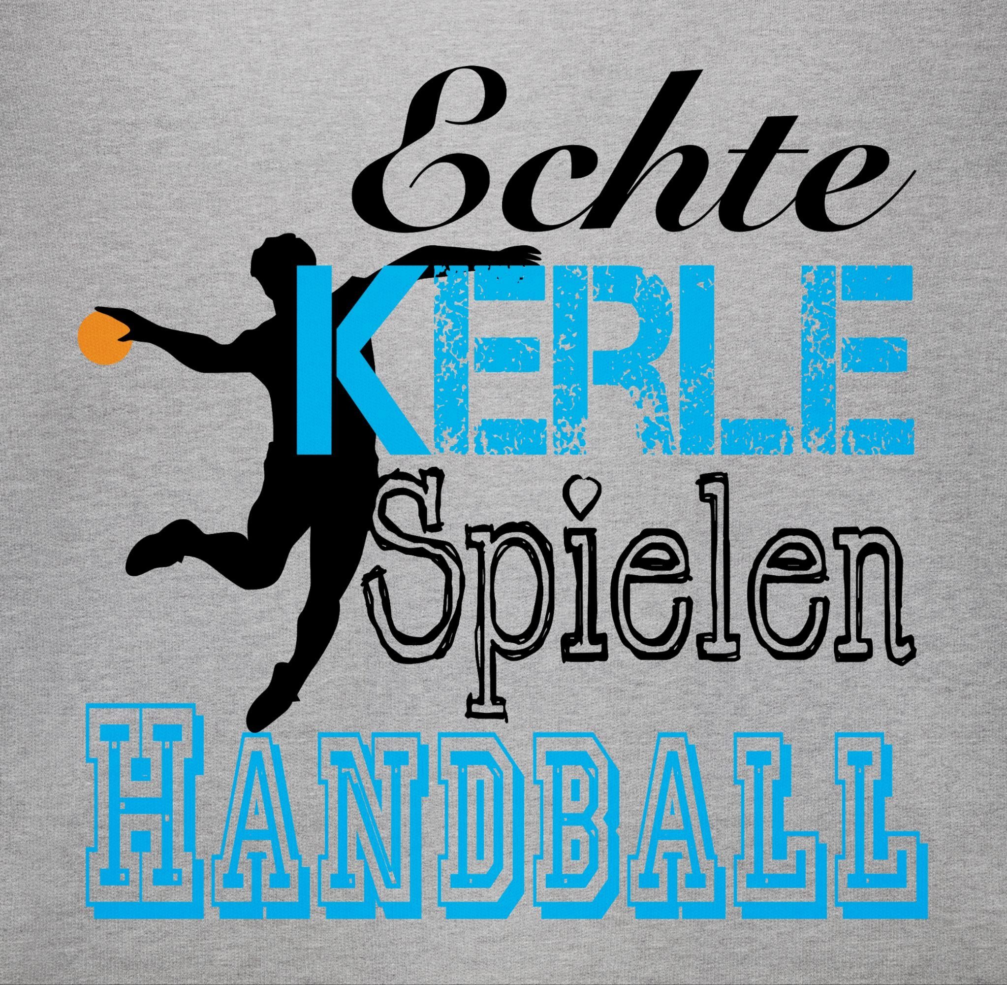 Shirtracer Baby meliert Spielen Sport Bewegung & 3 Echte Grau Shirtbody Handball Kerle