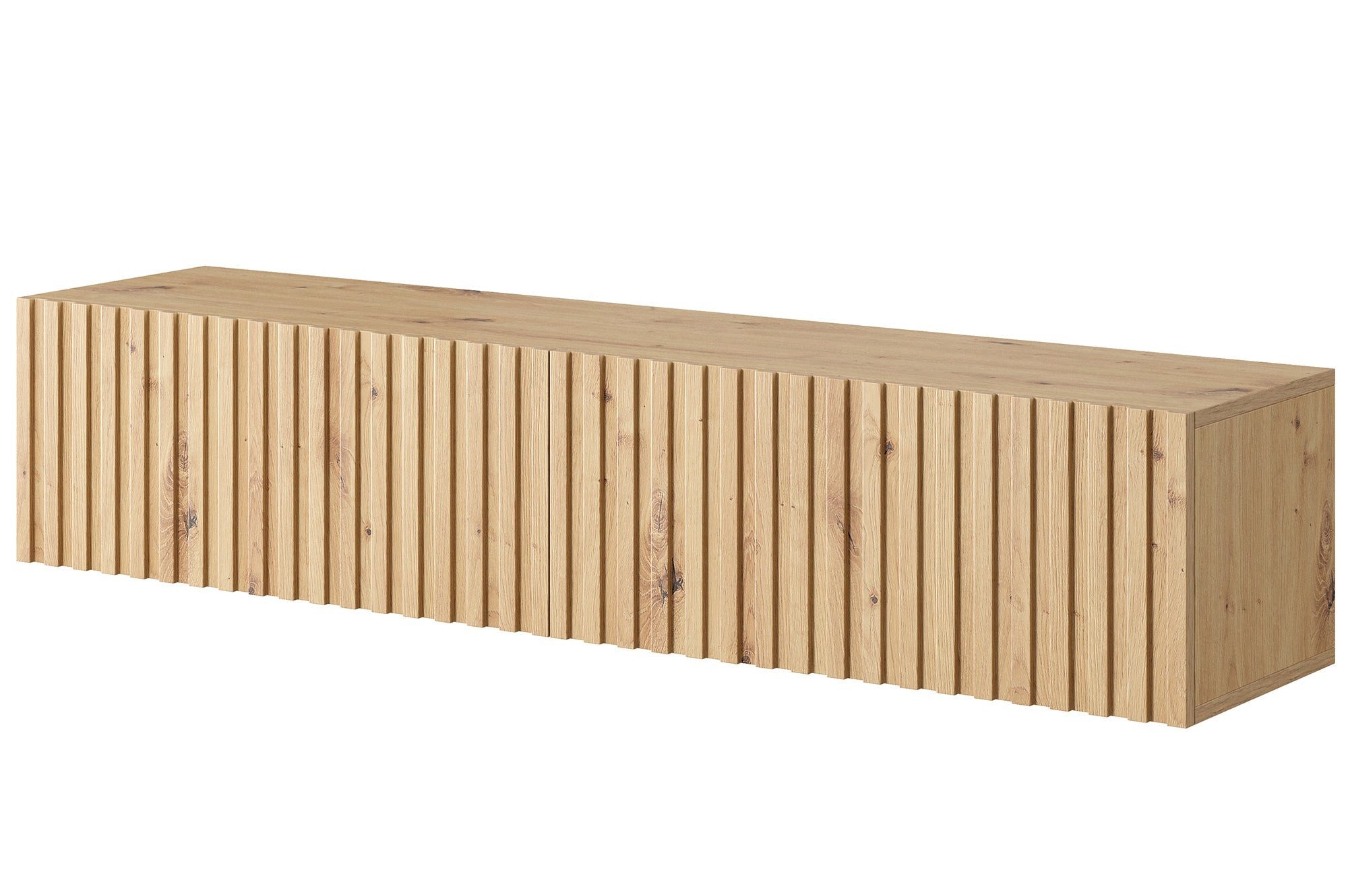 Selsey TV-Schrank TELIRE Hängend mit 2 grifflosen Lamellenfronten, 138,6 cm