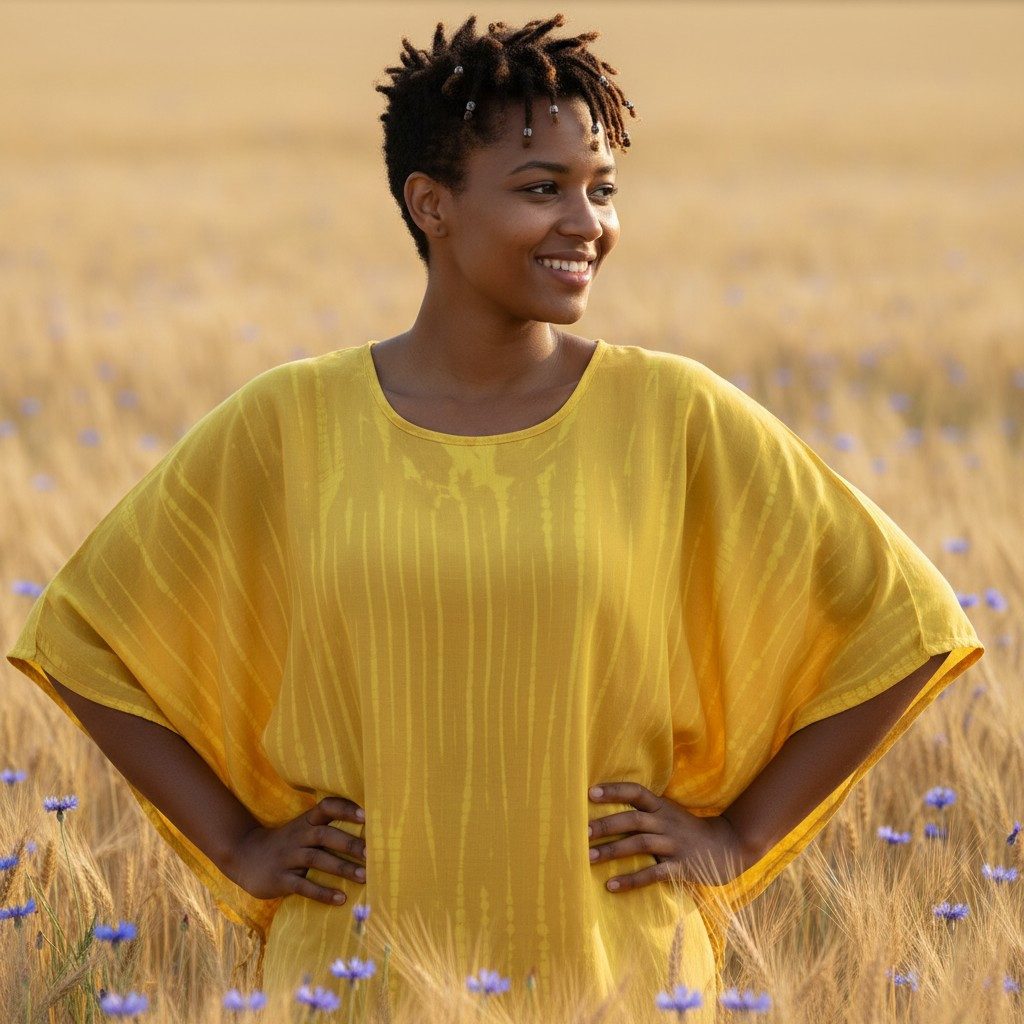 Guru-Shop Longbluse Plus Size Batik Kaftanbluse, weites Blusentop.. alterna günstig online kaufen