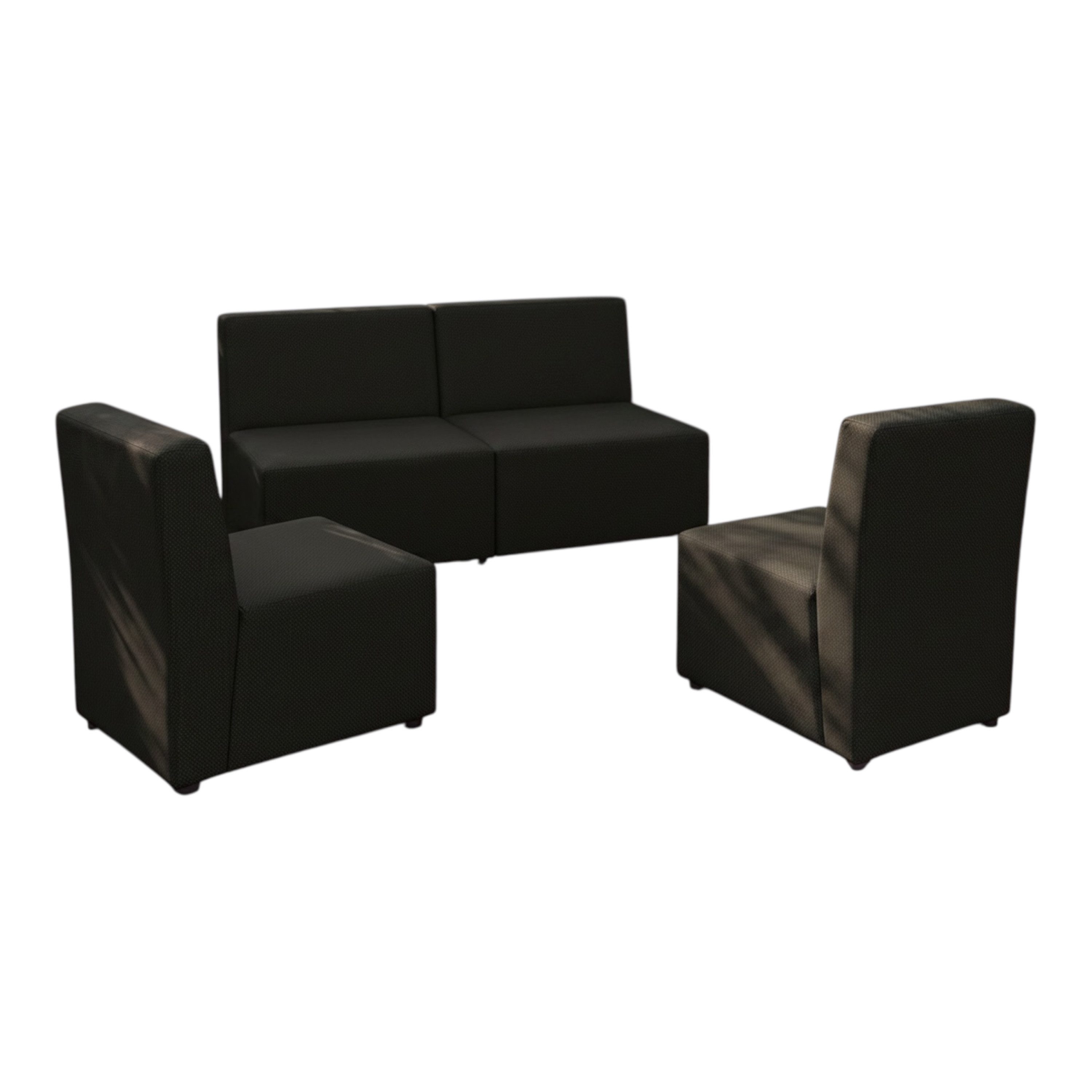 A&J MöbelLand GmbH Gartenlounge-Set Outdoor Lounge Set GOLD – Sofa und zwei Sessel, (Outdoor Lounge Set für Garten und Terrasse, 3-teiliges modernes Garten Lounge Set), Modernes Outdoor-Set mit hohem Komfort und wetterfestem Bezug