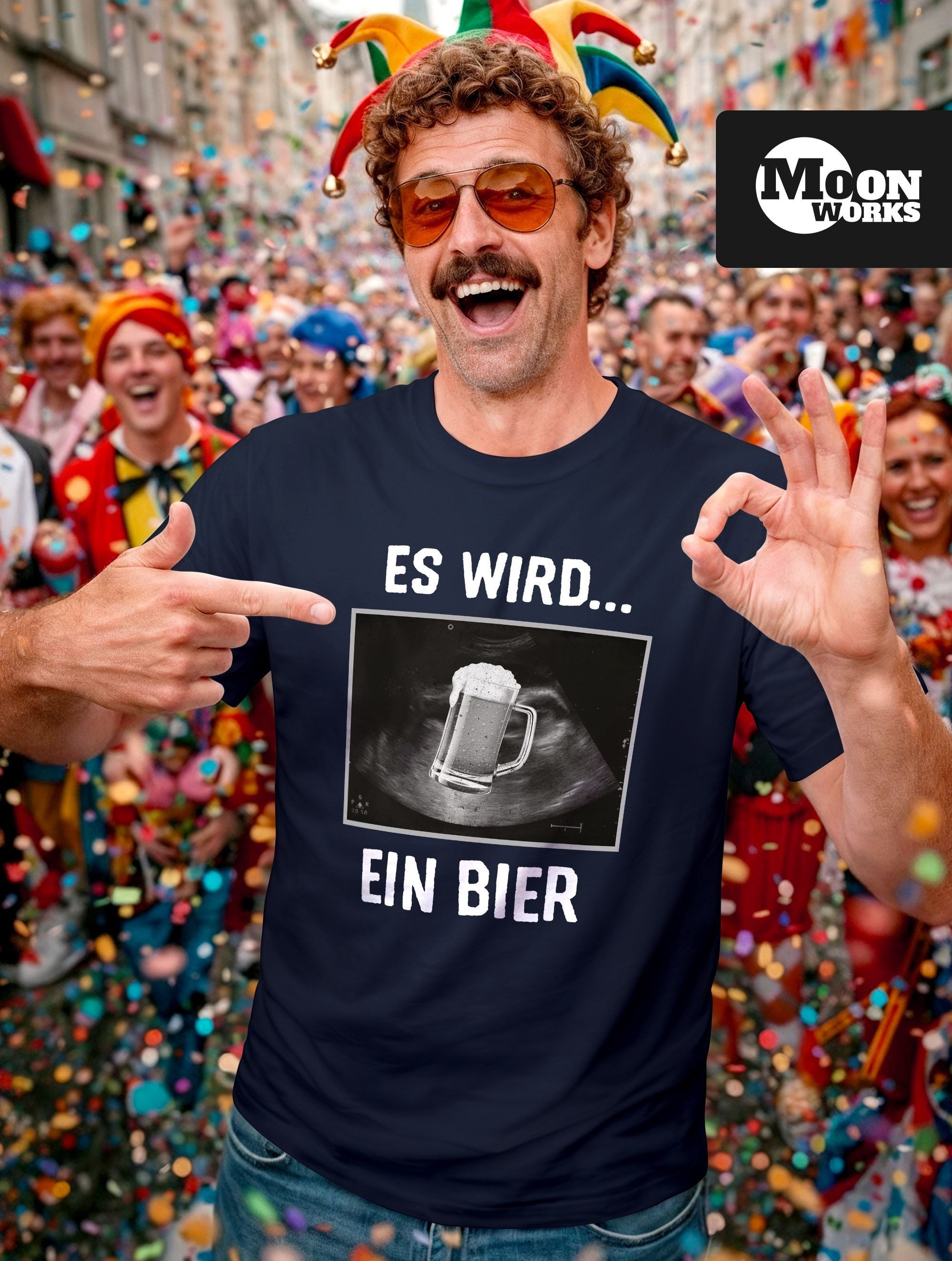 MoonWorks Print-Shirt Herren T-Shirt Männer Bier Alkohol Spruch Partyshirt günstig online kaufen