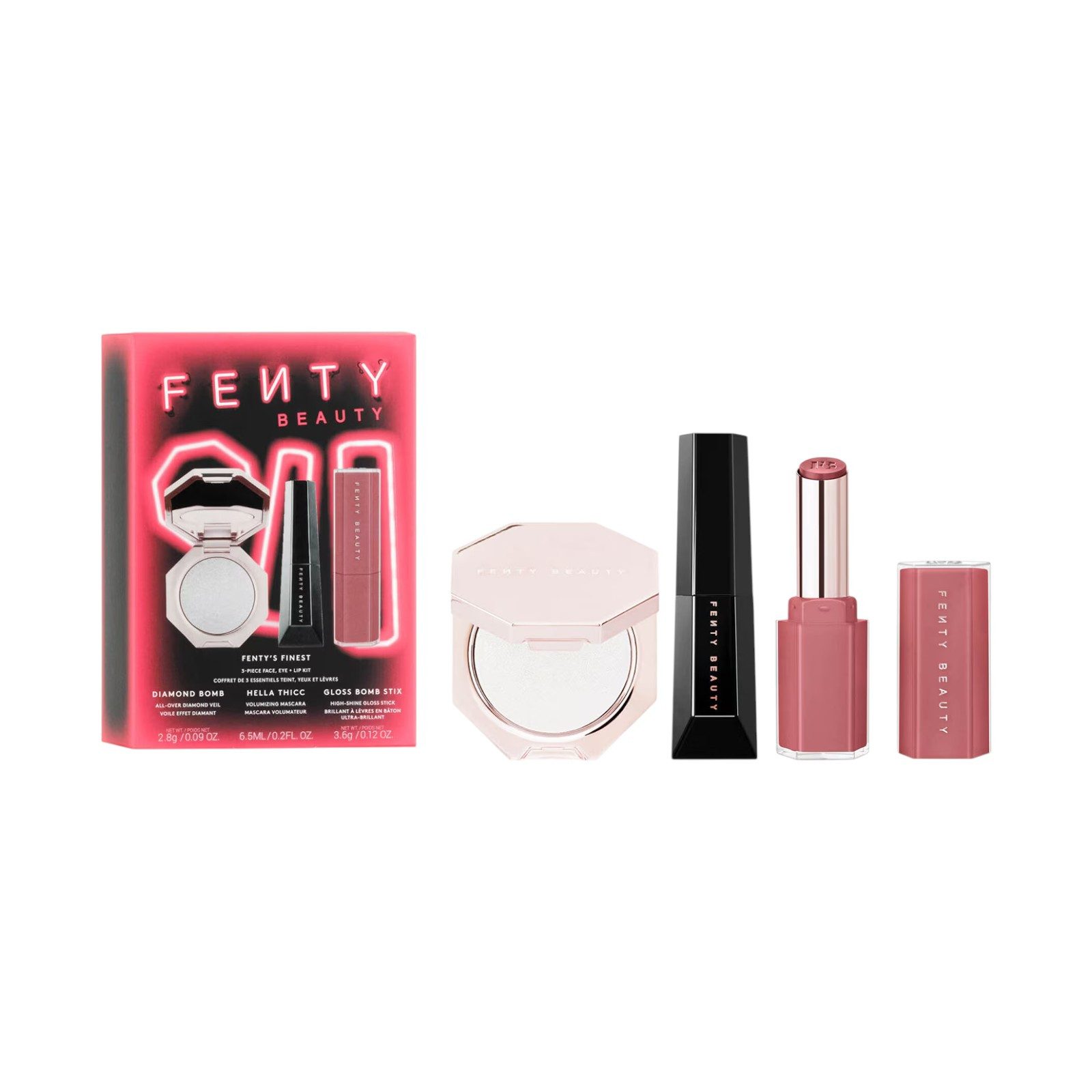 Fenty Beauty Make-up Set Fenty’s Finest - Set für Lippen, Teint und Augen, 3-tlg.