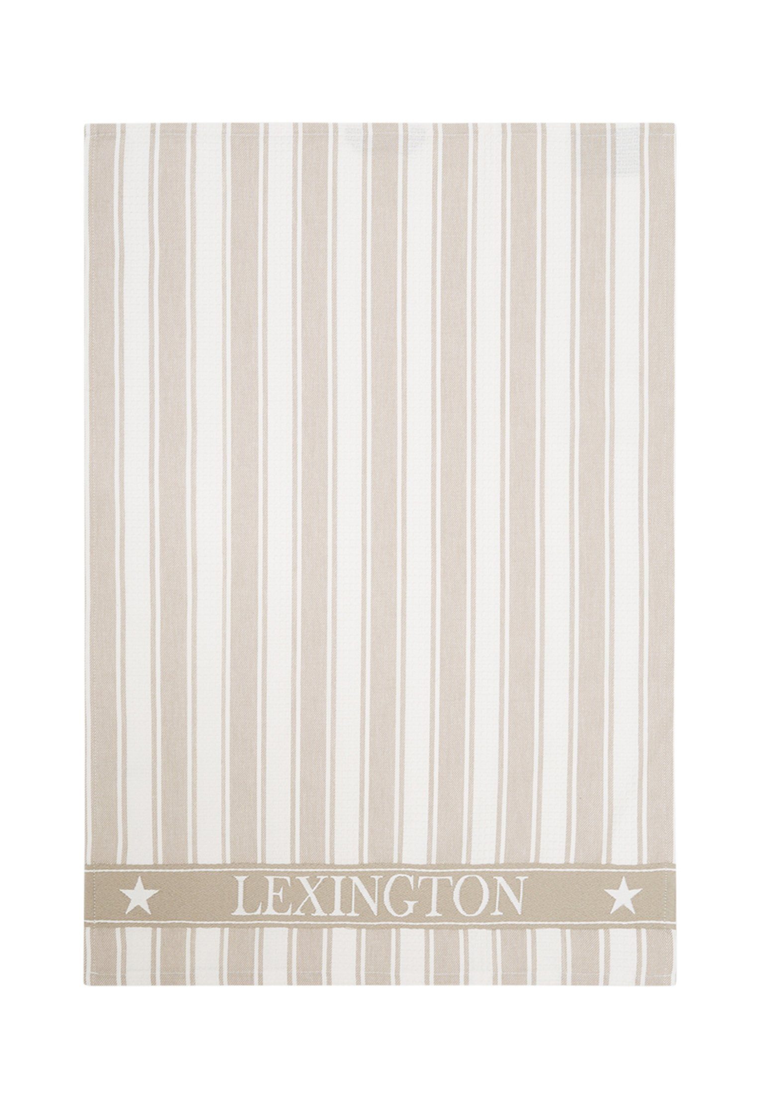 Lexington Geschirrtuch Icons Cotton Twill Waffle Striped beige/white