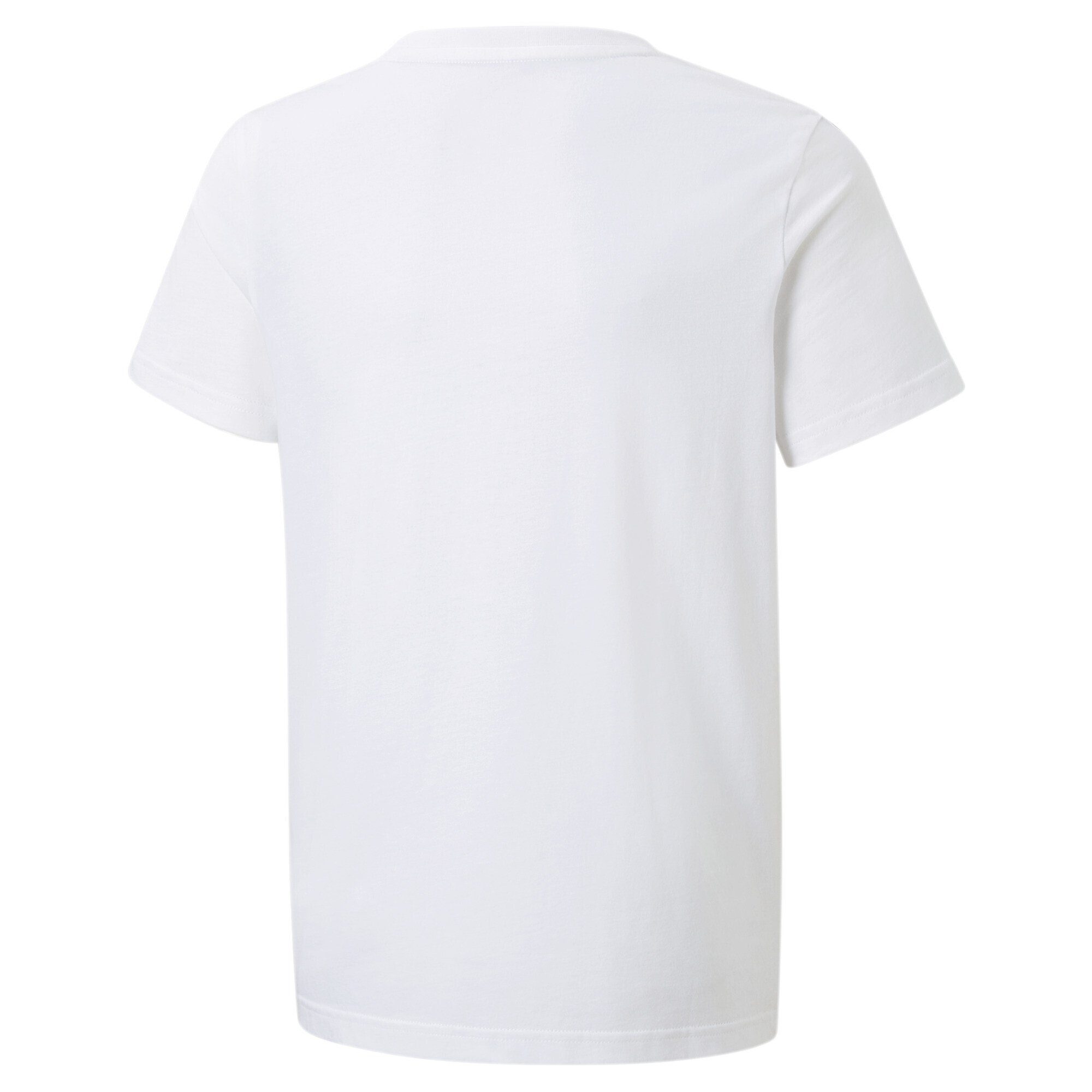 Jugen-T-Shirt PUMA T-Shirt + Jungen mit Logo-Tape White Essentials