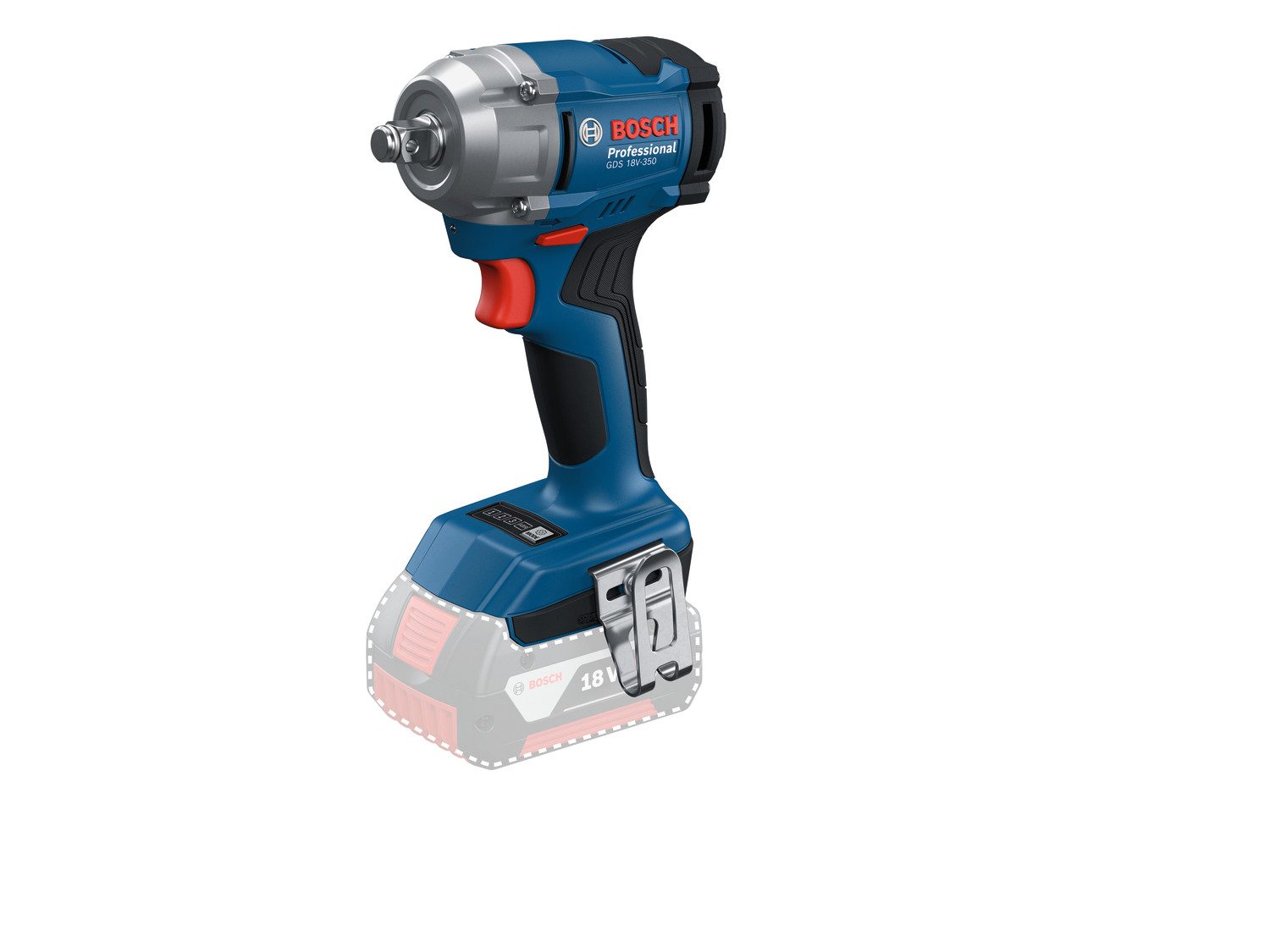 Bosch Professional Akku-Drehschlagschrauber GDS 18V-350, 350 Nm, in L-BOXX, ohne Akku und Ladegerät