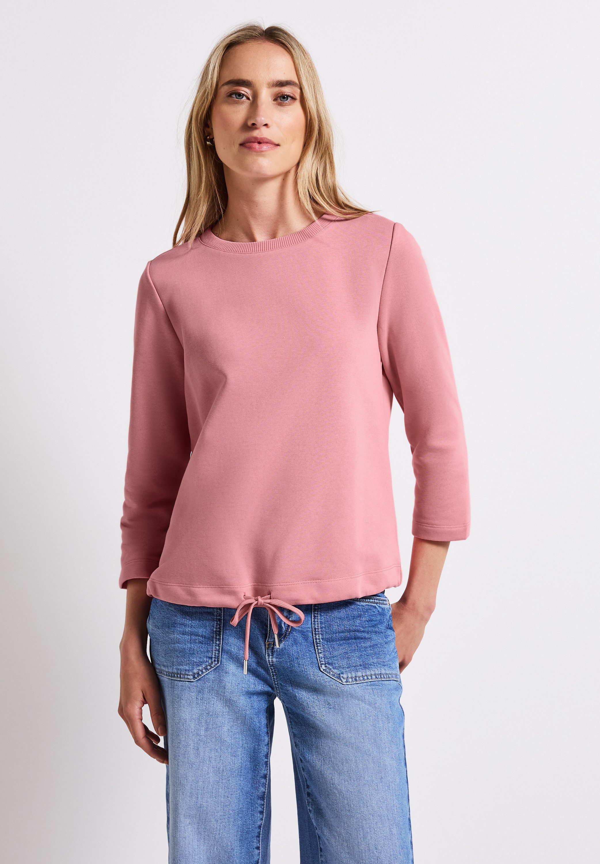 STREET ONE Sweatshirt mit elastischem Materialmix günstig online kaufen
