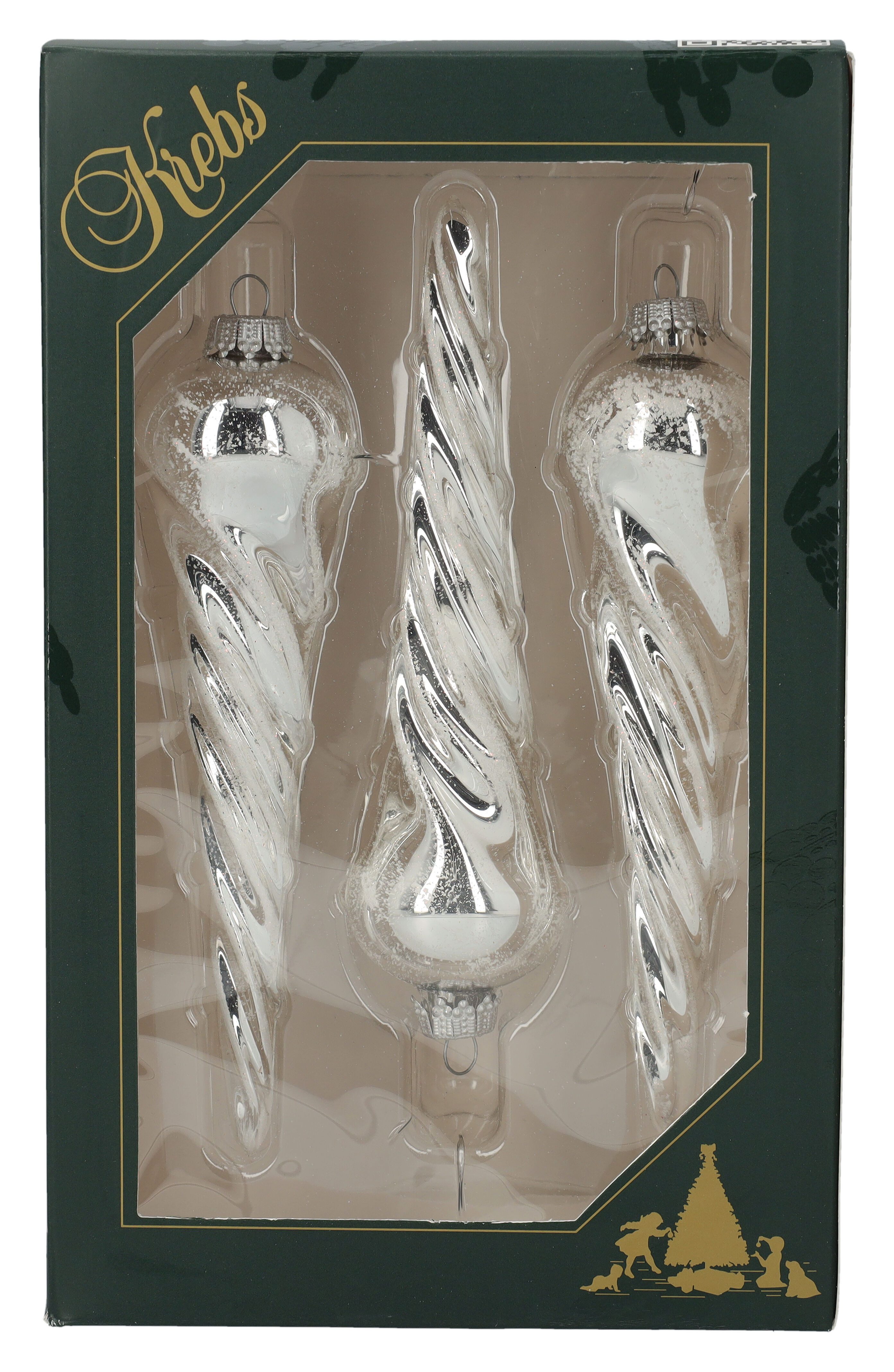 Figuren Shop GmbH Christbaumschmuck Weihnachtskugeln 3er Set - Einhorn-Hörn günstig online kaufen