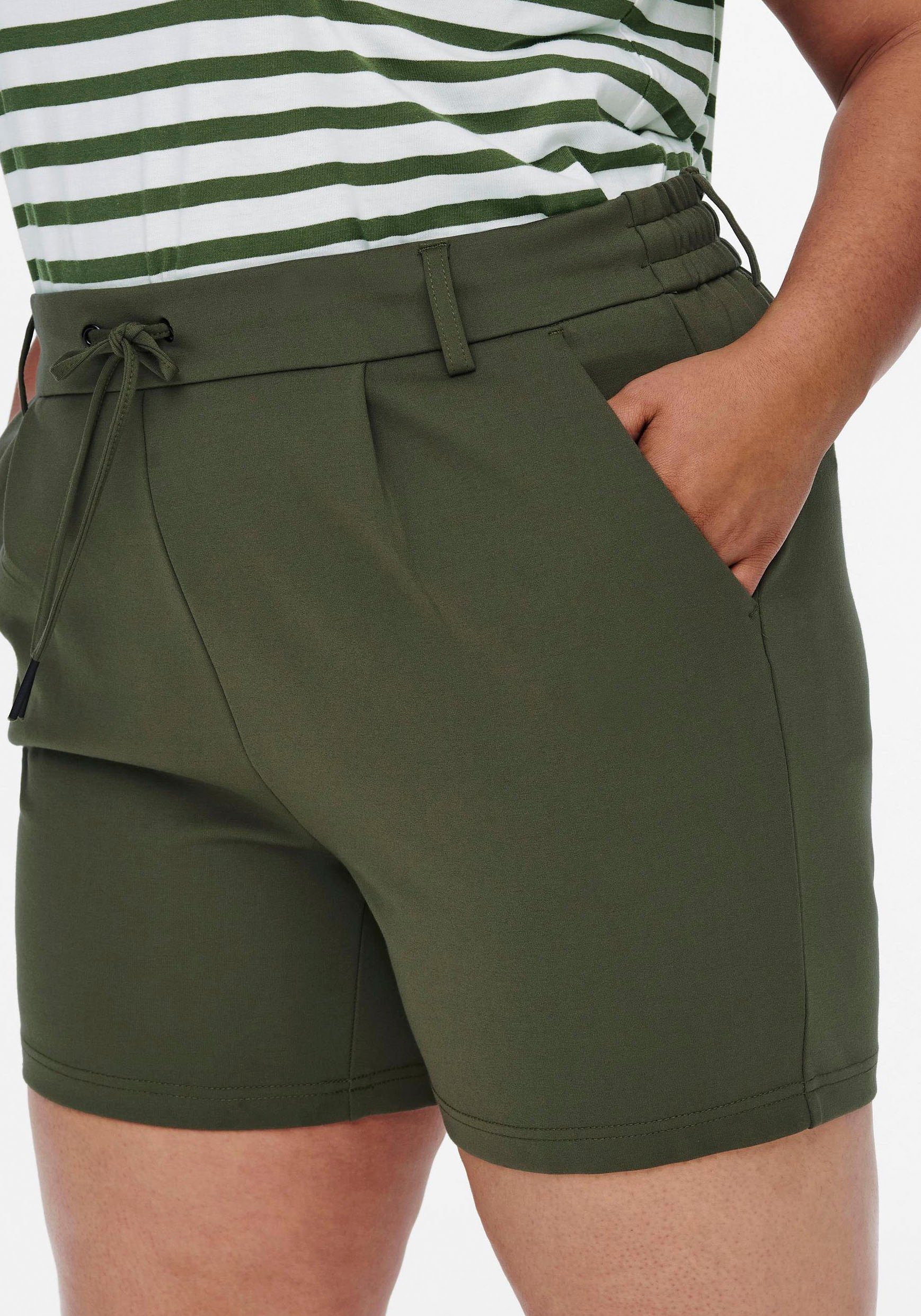 ONLY CARMAKOMA Shorts CARGOLDTRASH LIFE EASY SHORTS JRS