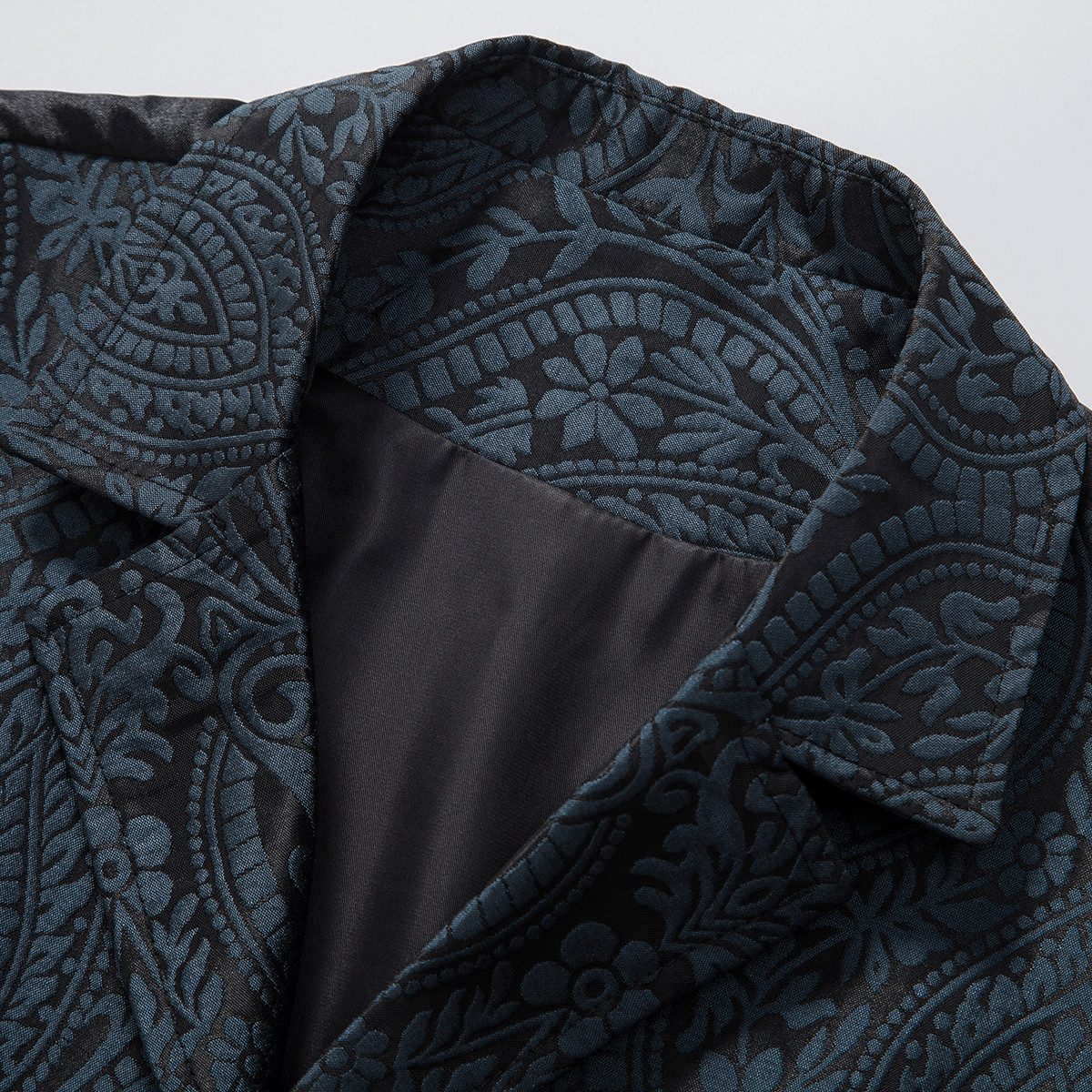 Allthemen Anzugweste Allthemen Anzugweste im Britischer-Stil mit elegantem Jacquard – Bild 4 von 5
