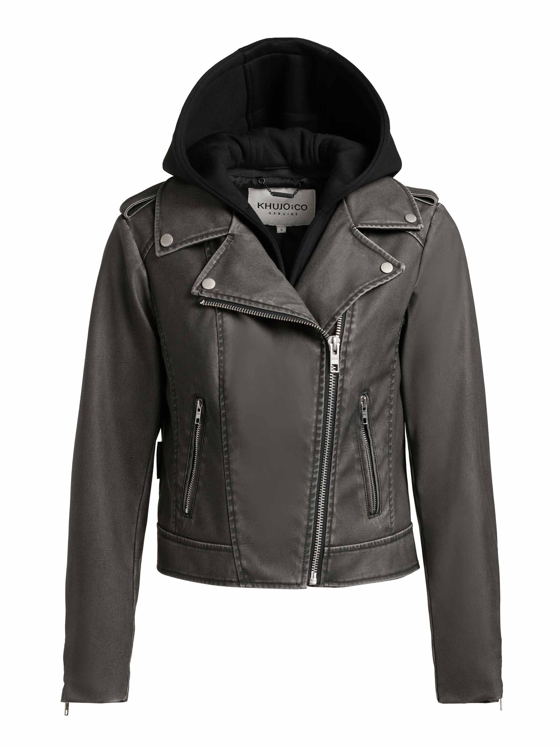 khujo Lederimitatjacke YAEL 2IN1