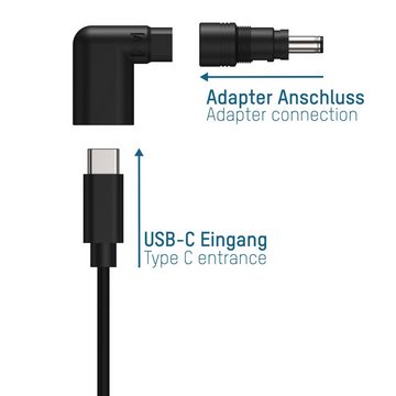 ANSMANN AG USB-C Laptop Adapter-Set, kompatibel mit den gängigsten Markenlaptops Smartphone-Kabel