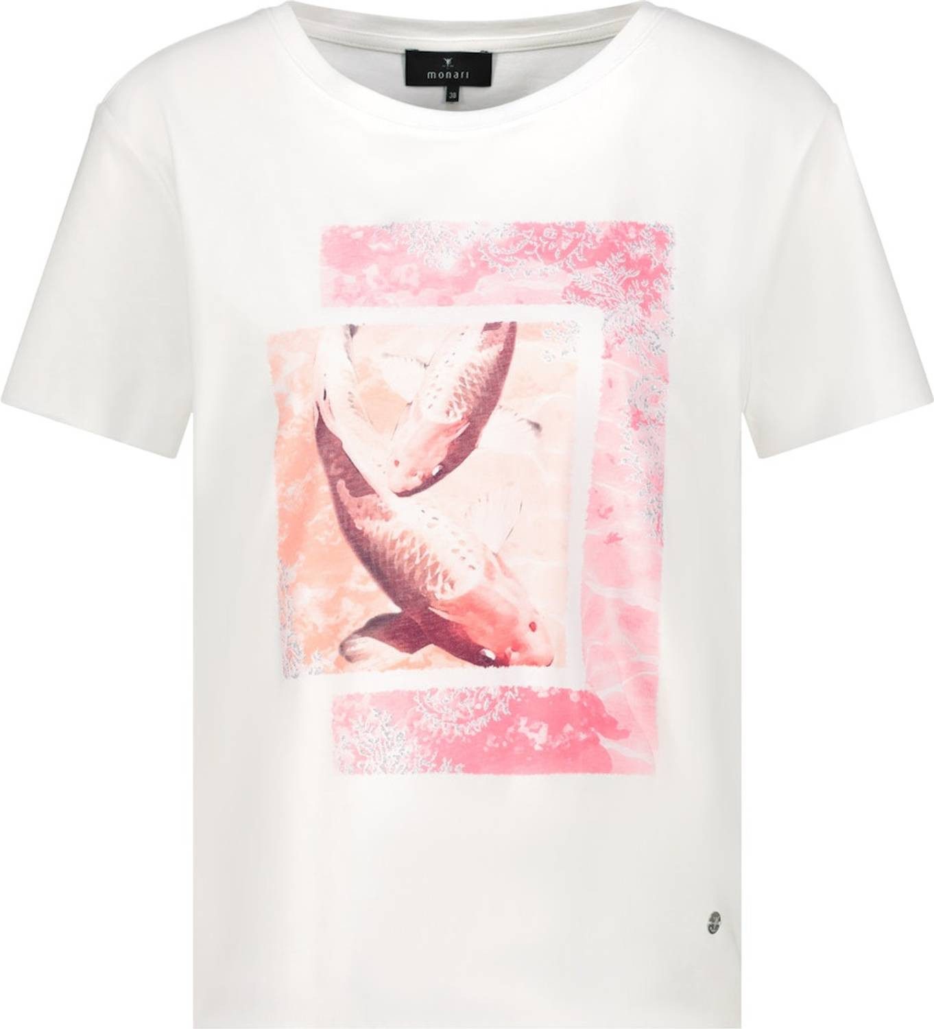 Monari T-Shirt 409636 Besonderes Merkmal: Kunstvolles Koi-Motiv mit funkelndem Glitzerdruck