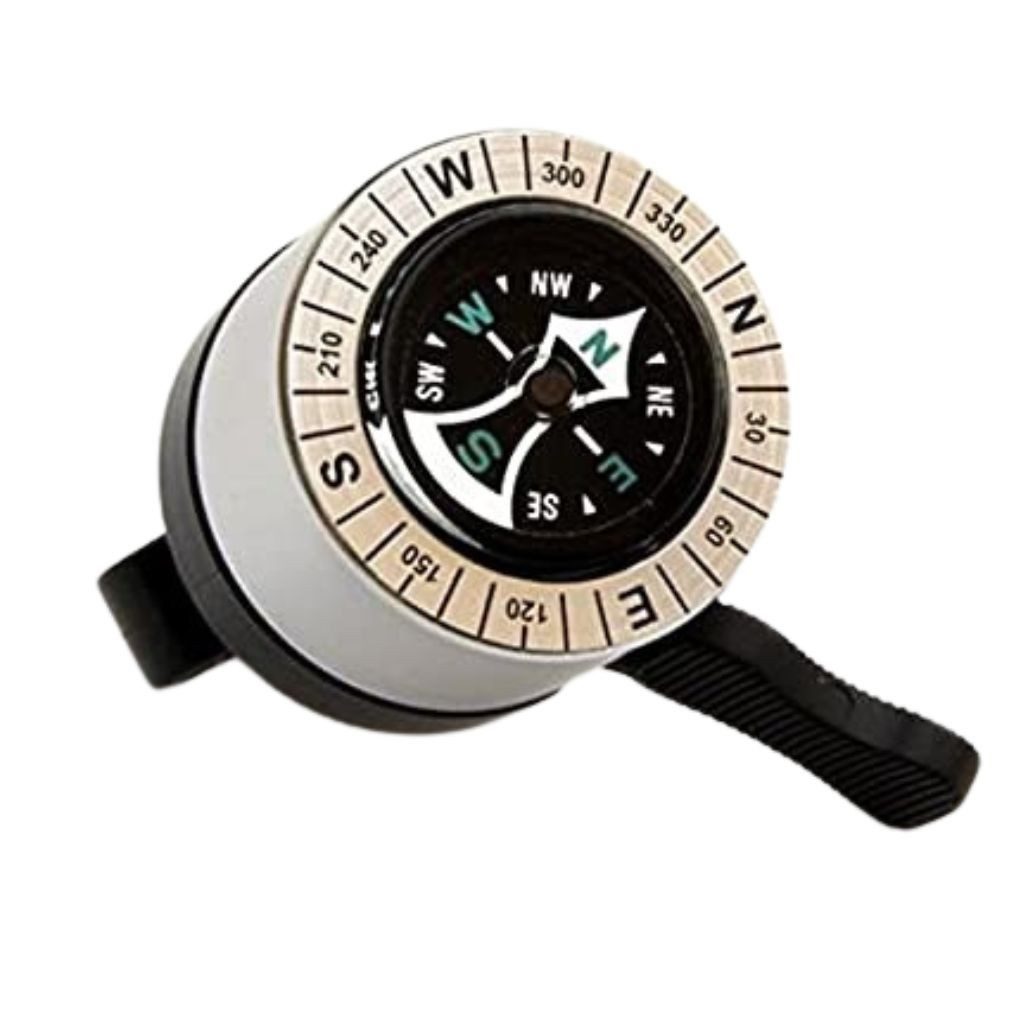 bb Klostermann Fahrradklingel beBell Fahrrad Mini Klingel "Kompass", silber / schwarz