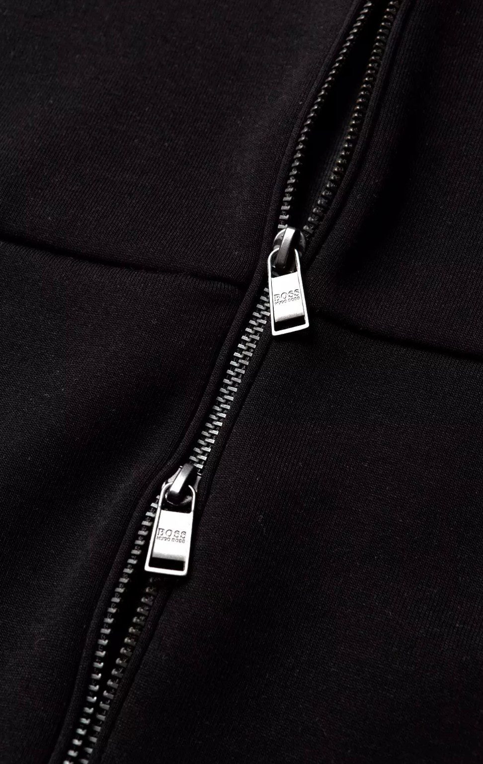 BOSS Blouson Sidney Doppellagigen Jacke Stehkragen mit Kordelzug hinten