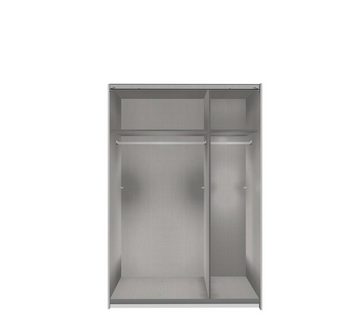 freiraum Kleiderschrank Baden (B/H/T: 135x198x64 cm) in Weiß mit 2 Türen und 2 Einlegeböden