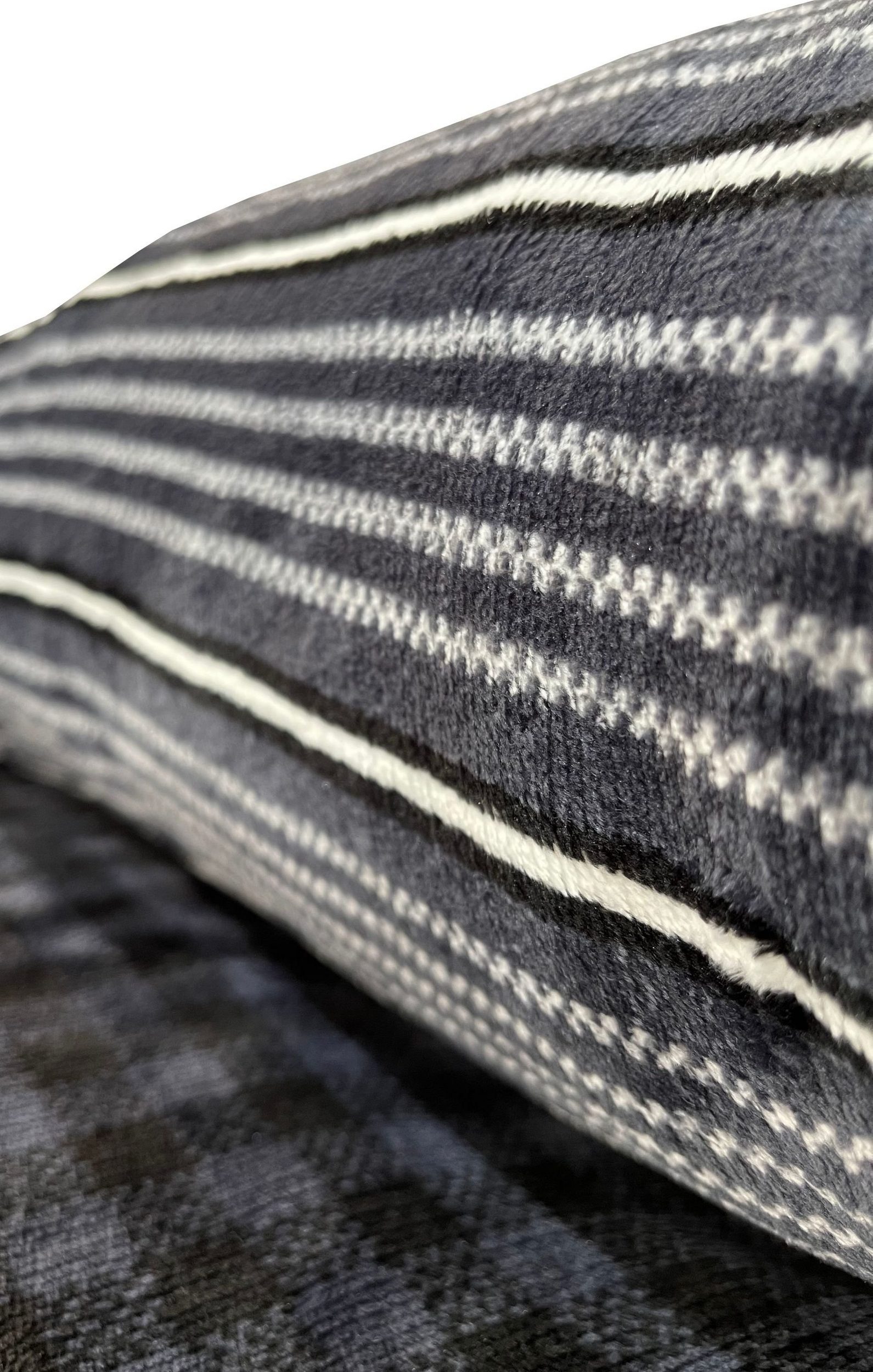 One Home Bettwäsche Winter Cashmere Touch, Fleece, 4 teilig, flauschig warmes Teddy Plüsch, kariert Normalgröße – Bild 3 von 5