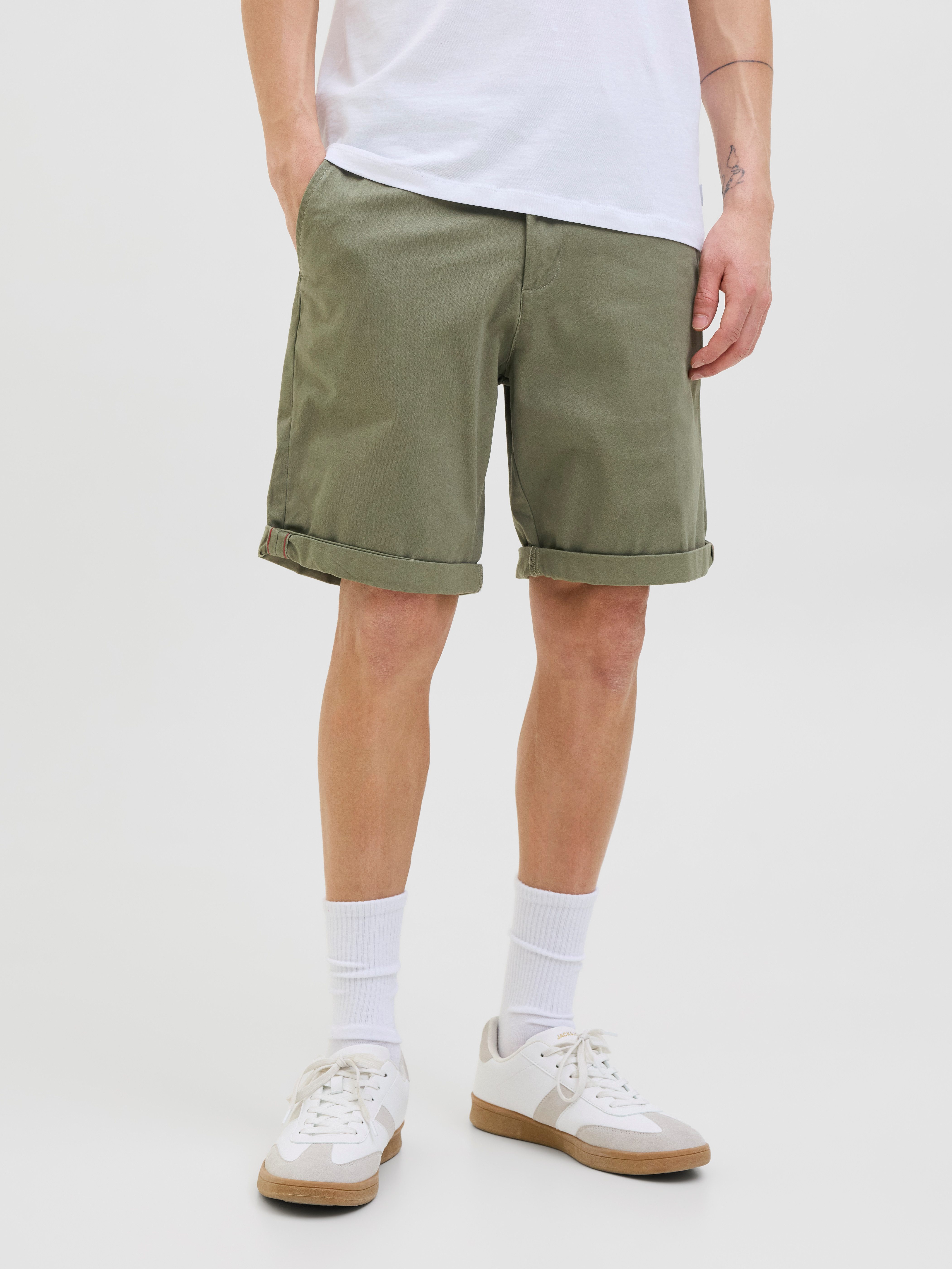 Jack & Jones Chinoshorts JPSTBOWIE JJSHORTS S mit Aufschlag günstig online kaufen