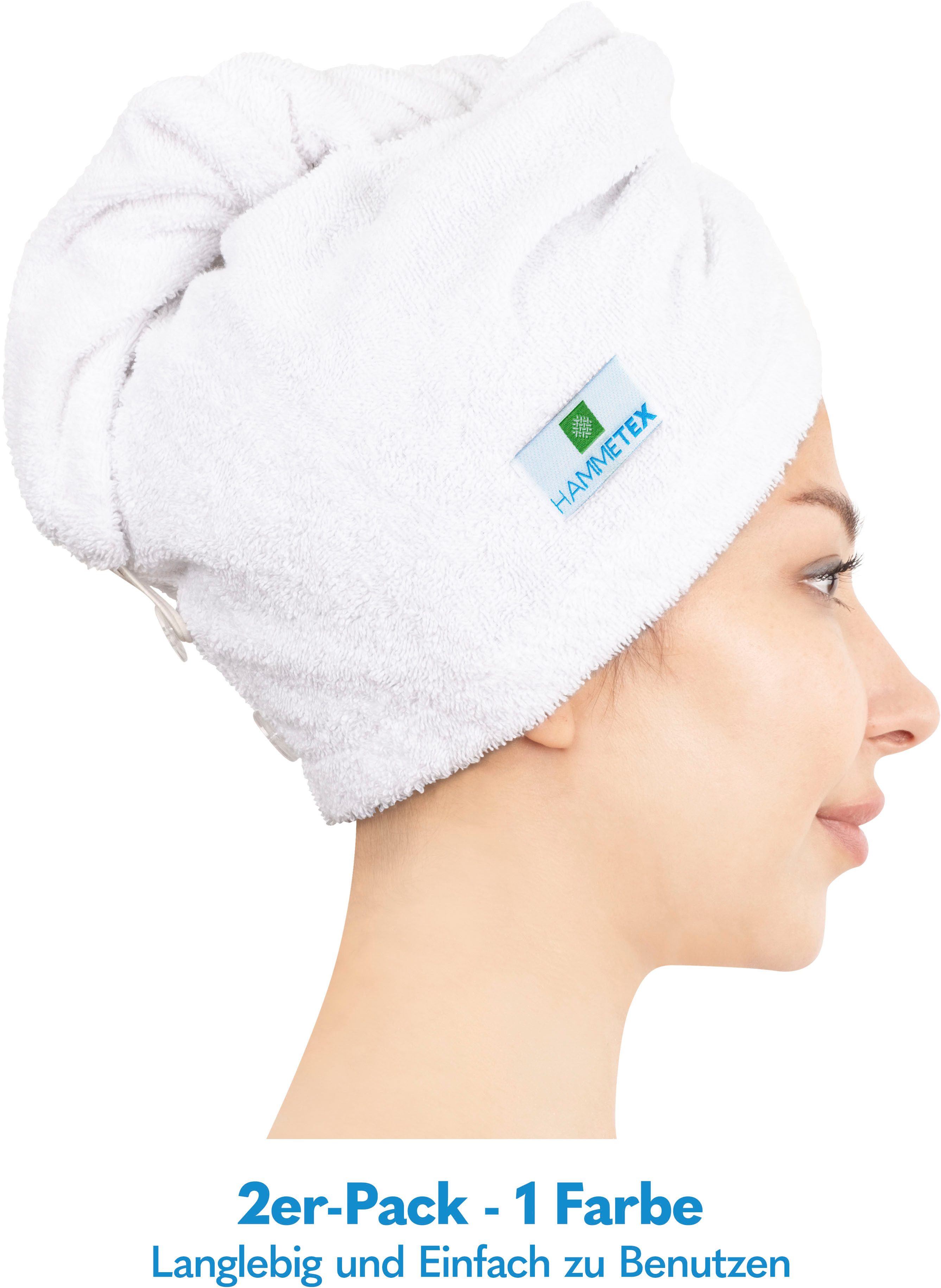HAMMETEX Turban-Handtuch 2er Set Haarturban Damen, günstig online kaufen