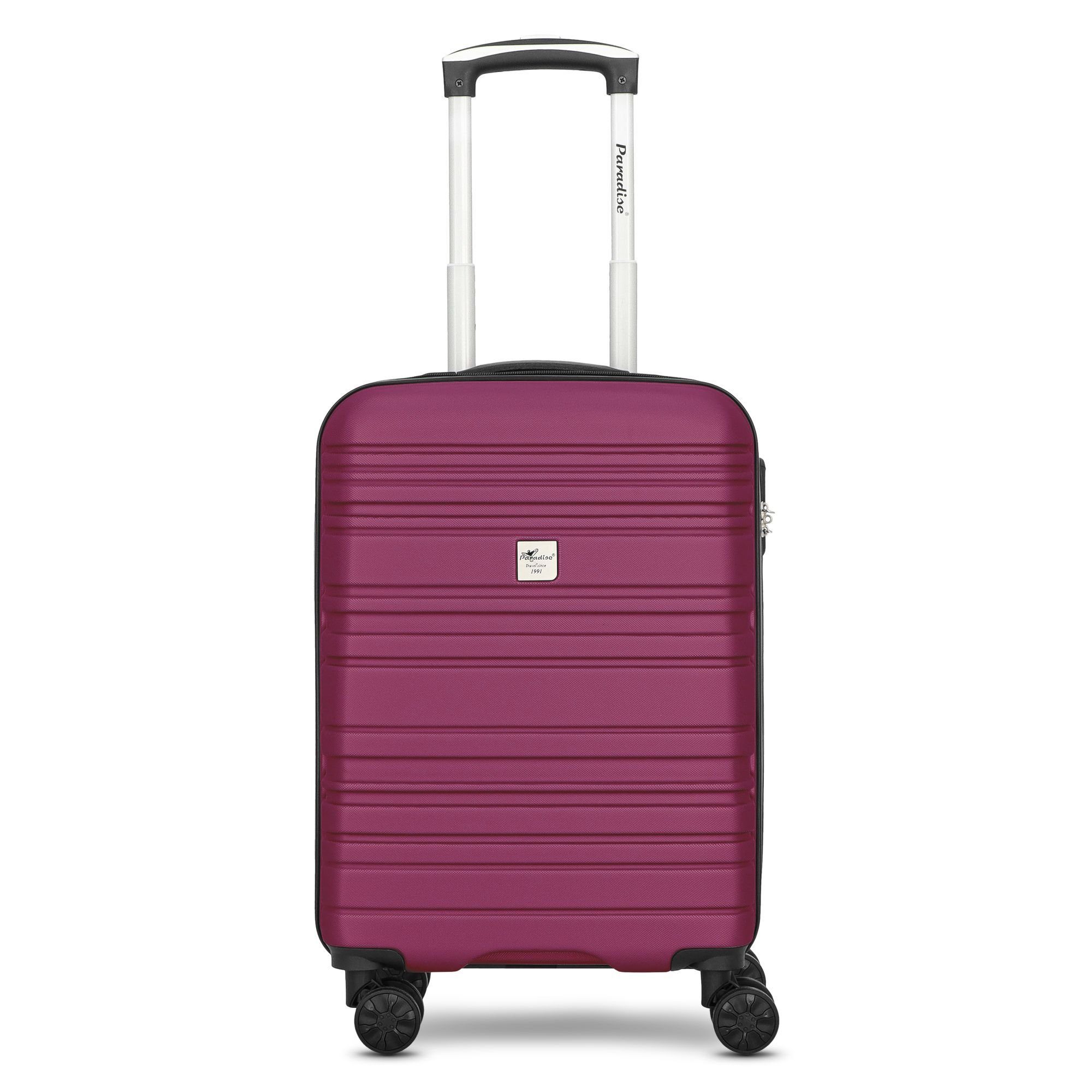 CHECK.IN® Handgepäck-Trolley Rollen, Paradise, berry 4 ABS