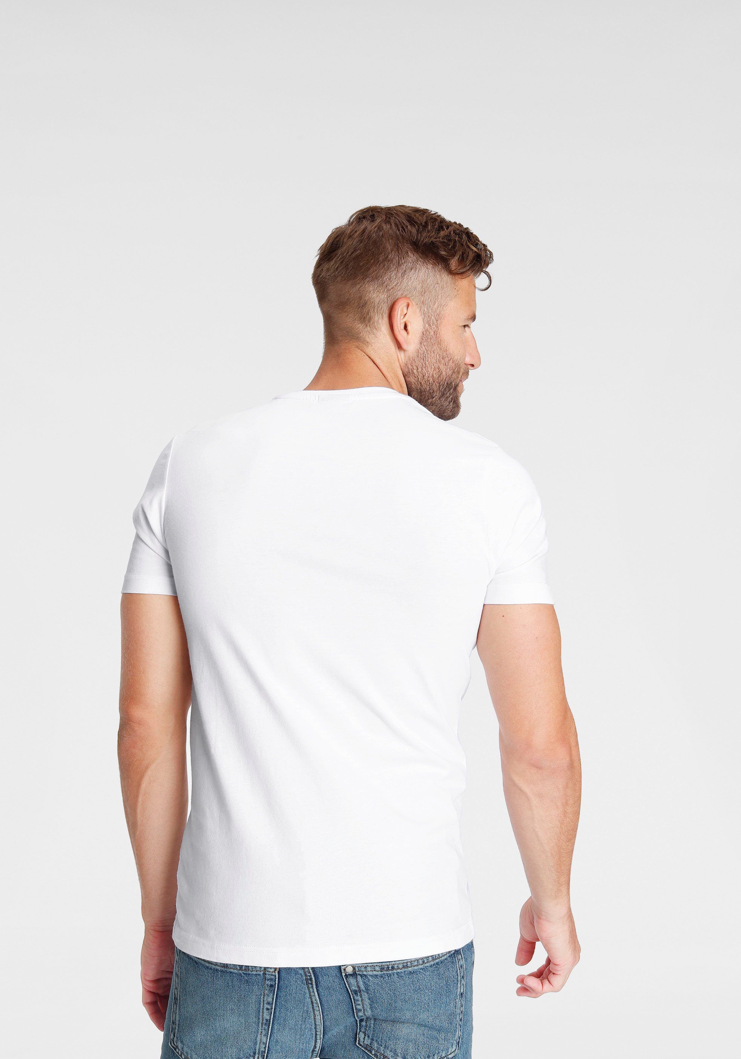 Ellesse T-Shirt Voodoo Tee Kurzarm-Design, mit Rundhalsausschnitt, aus Baumwolle