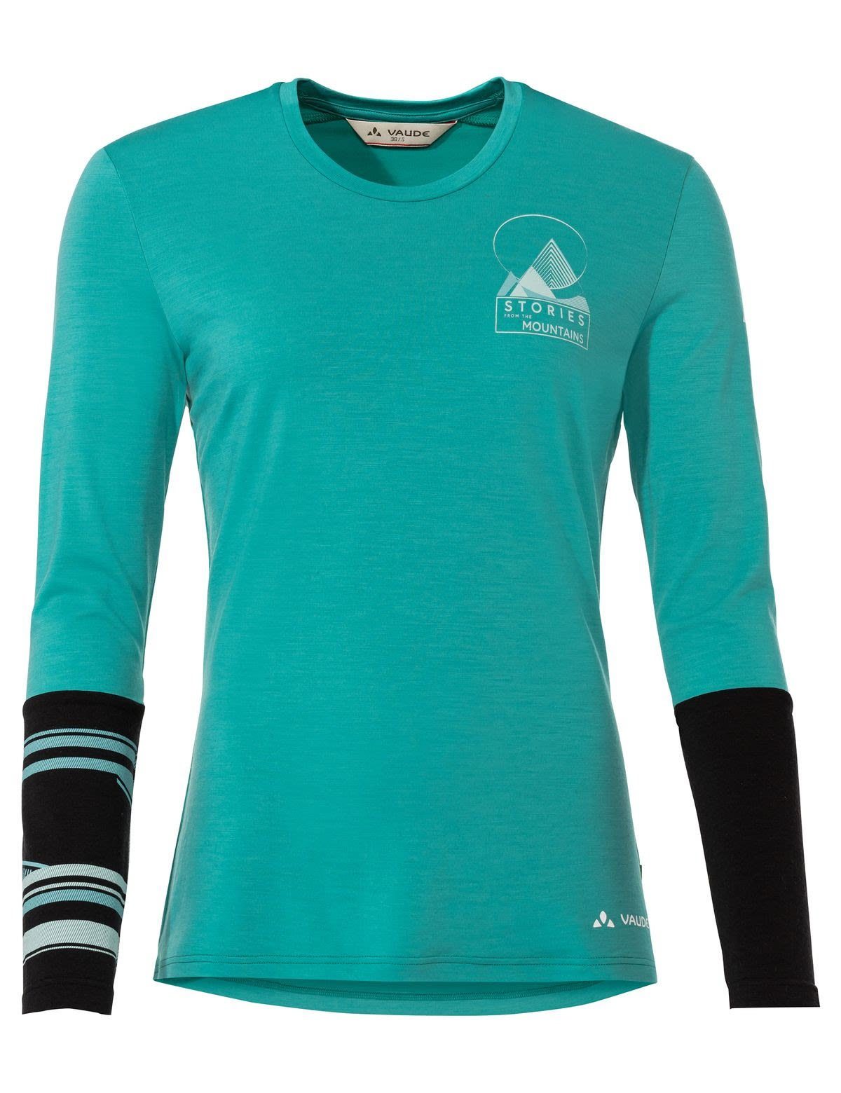 VAUDE Langarmshirt Vaude Womens Aqua Wool T-shirt Long-sleeve Monviso Bright