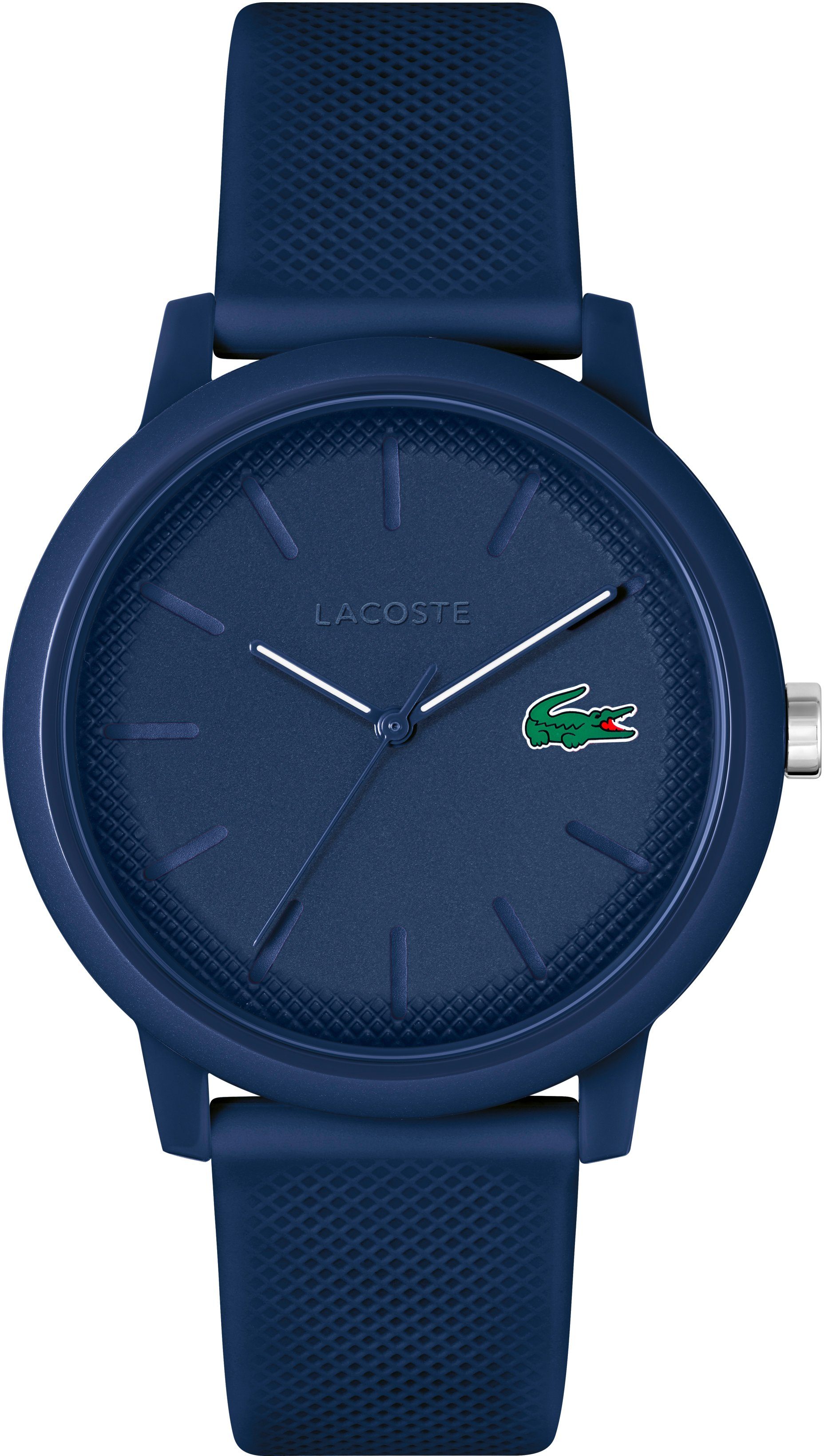 Lacoste Quarzuhr LACOSTE.12.12 2011172, Armbanduhr, Herrenuhr, Mineralglas, Silikonarmband