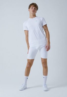 SPORTKIND Funktionsshorts Tennis Short Tights Radlerhose mit Taschen Jungen & Herren weiß