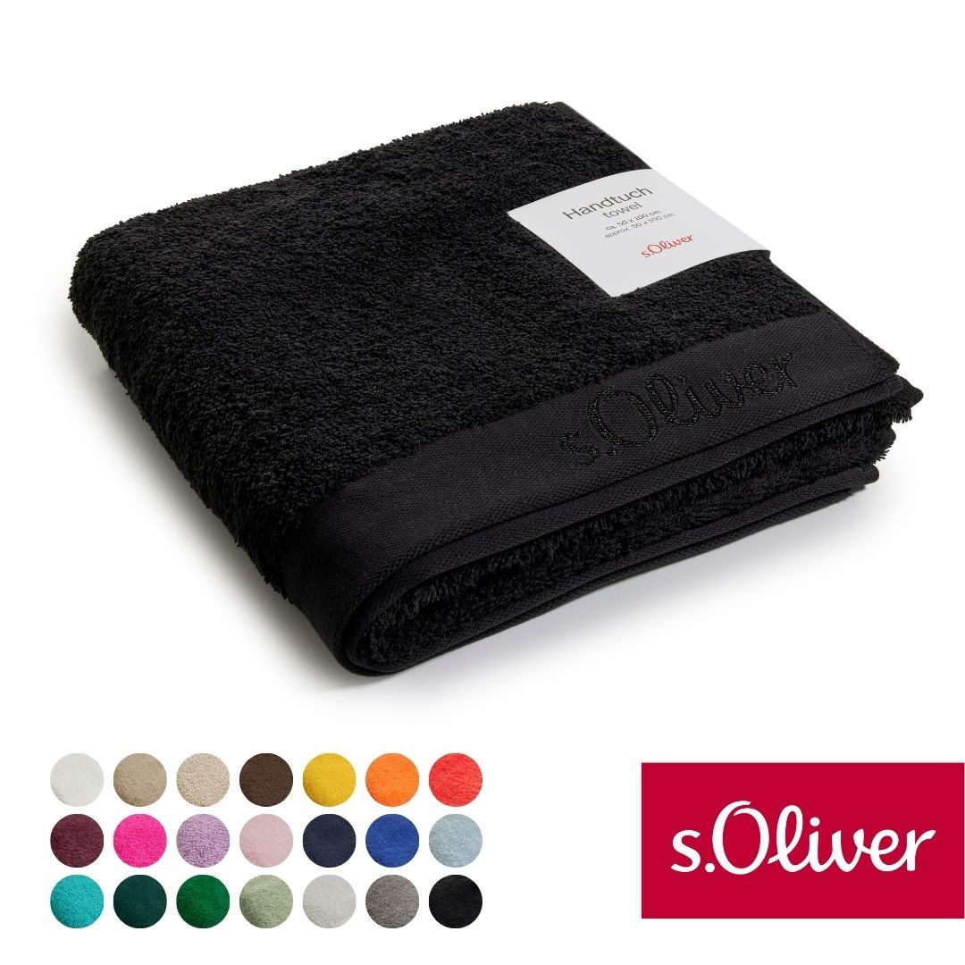 s.Oliver Handtuch s.Oliver, Premium Qualität, 600 gr/m², auch als Sets erhältlich, Walkfrottier (1-St), große Farbauswahl, auch als Duschtuch, Waschhandschuh, Gästetuch