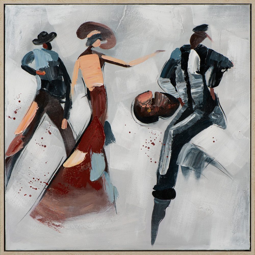 ArtUniverse Gemälde Leinwandbild Musik und Tanz 62 x 62 cm, Menschenmotiv